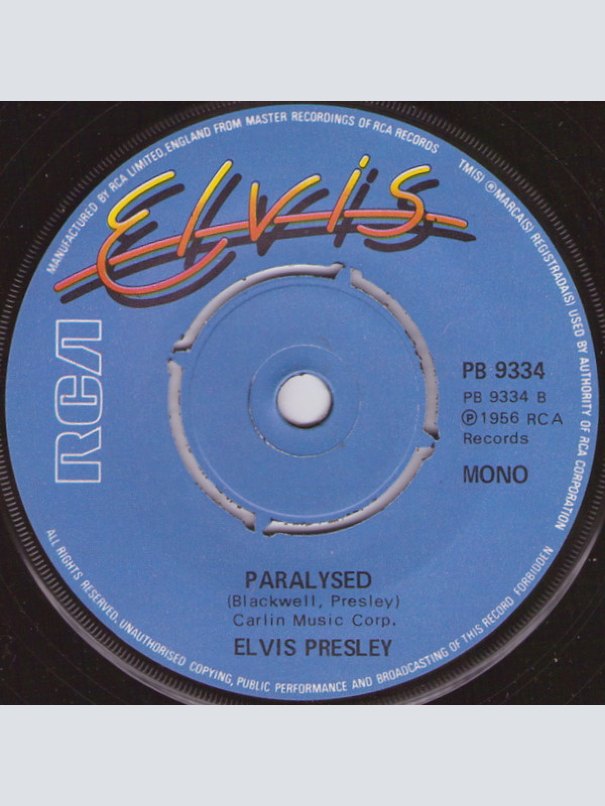 Vinyl / Elvis* - Old Shep