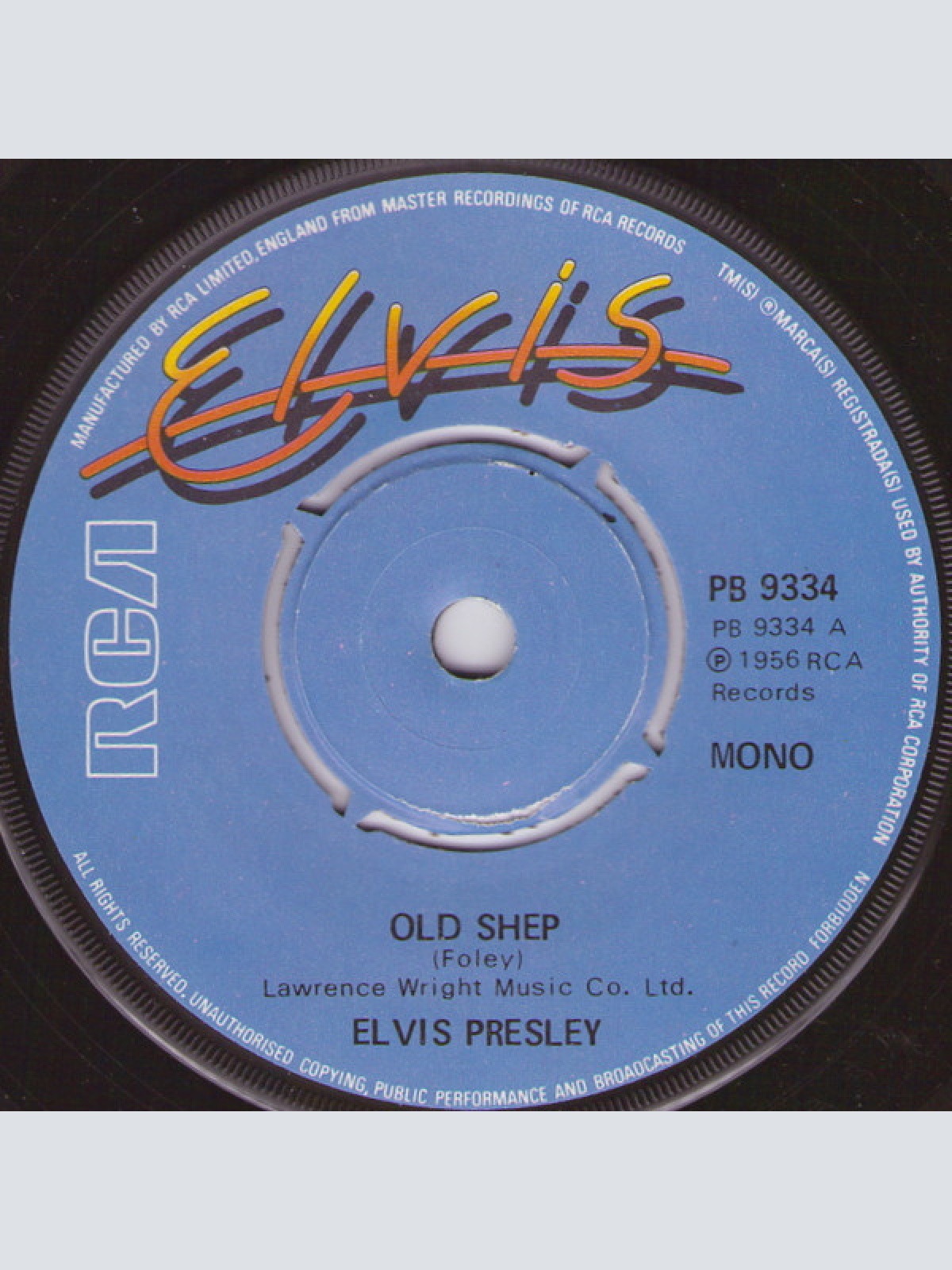 Vinyl / Elvis* - Old Shep