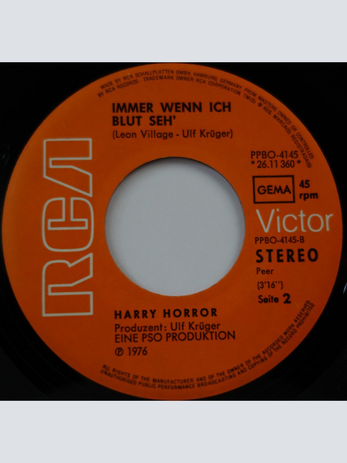 Vinyl / Harry Horror - Der Weisse Hai