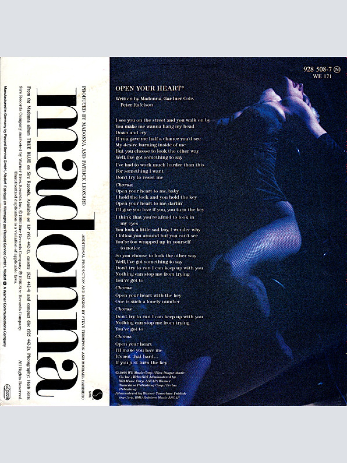 Vinyl / Madonna - Open Your Heart