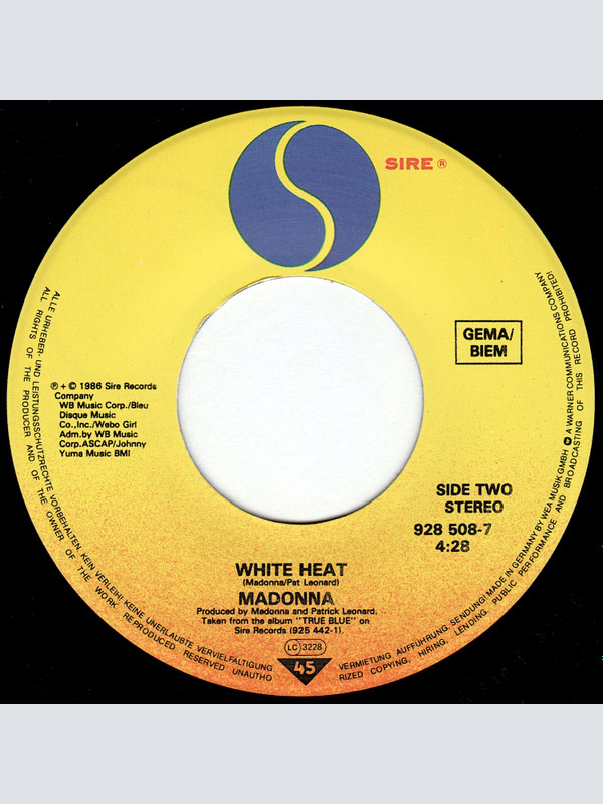 Vinyl / Madonna - Open Your Heart