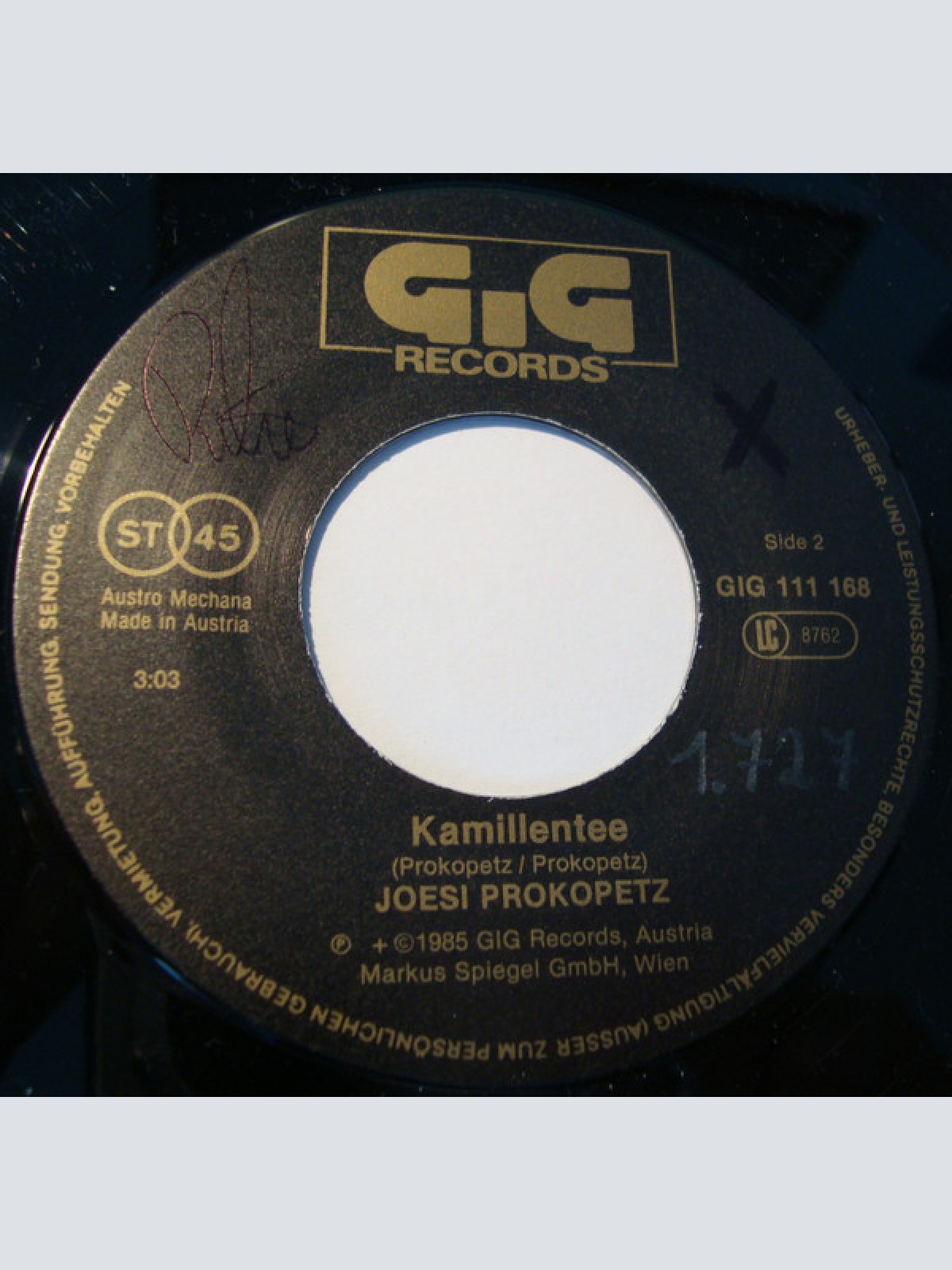 Vinyl / Joesi Prokopetz - Guat Is Gangen