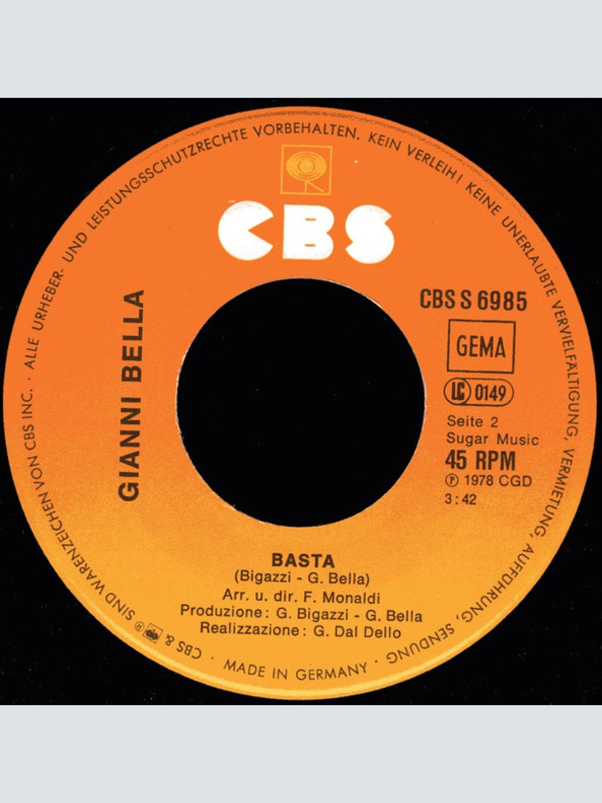 Vinyl / Gianni Bella - Toc Toc