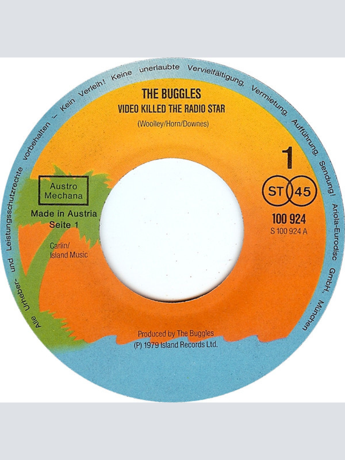 Vinyl / Buggles* - Video Killed The Radio Star