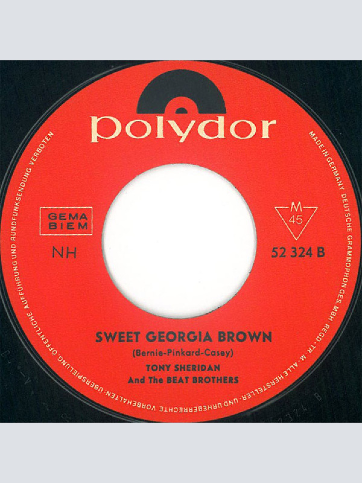Vinyl / Tony Sheridan And The Beat Brothers / The Beatles With Tony Sheridan - Skinny Minny / Sweet Georgia Brown