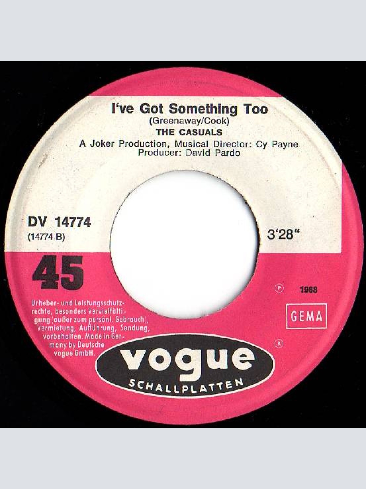 Vinyl / The Casuals - Jesamine