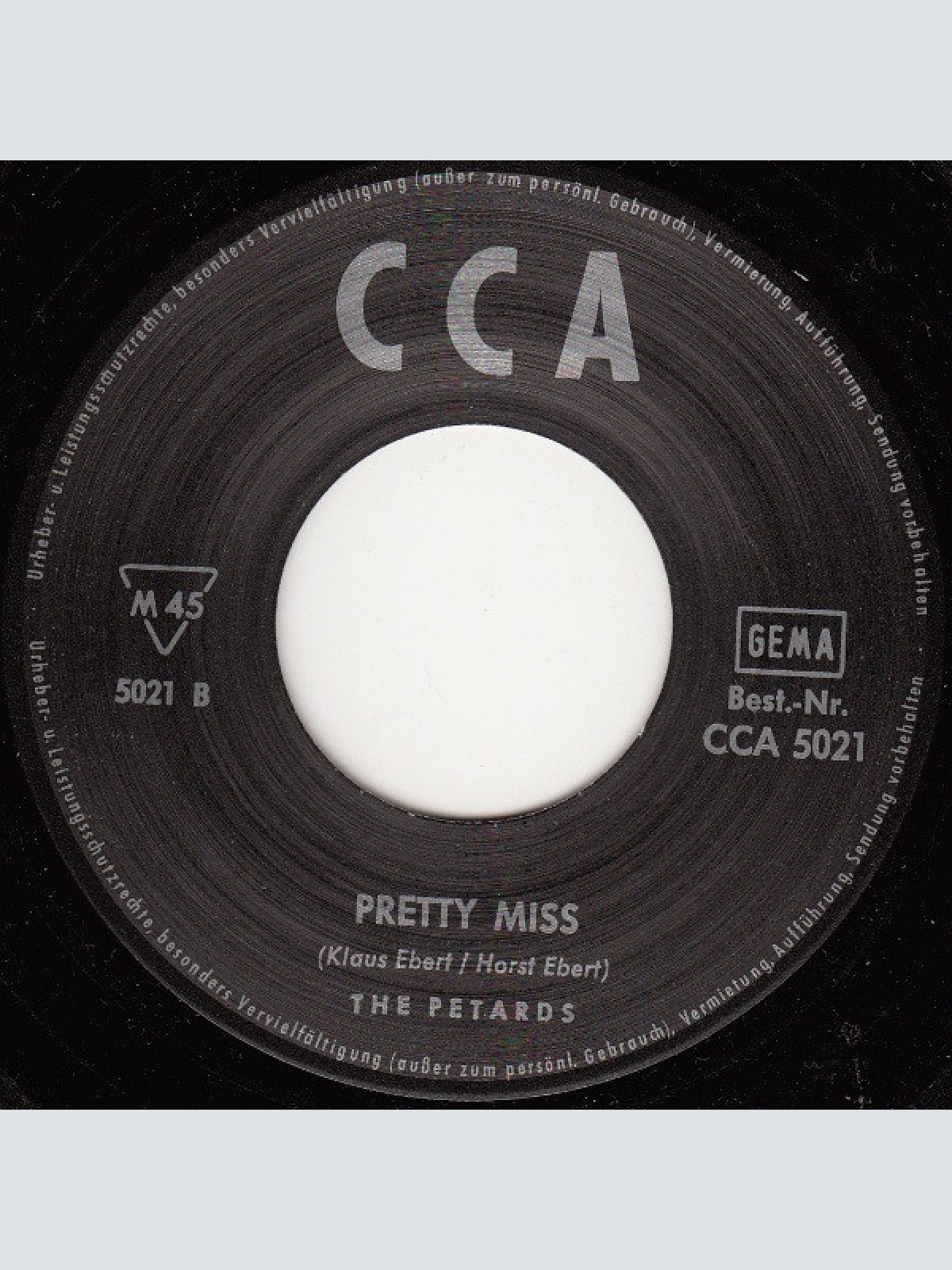 Vinyl / The Petards - Baby Run, Run, Run / Pretty Miss