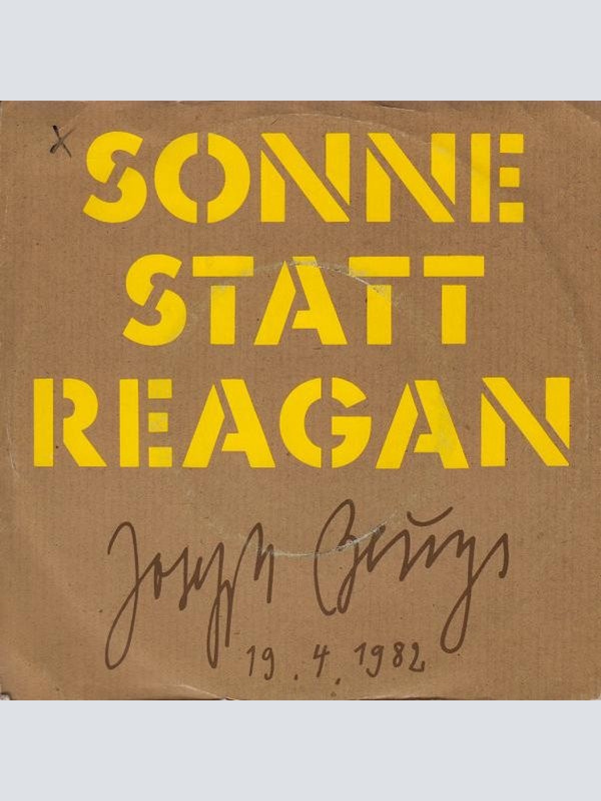 Vinyl / Joseph Beuys - Sonne Statt Reagan