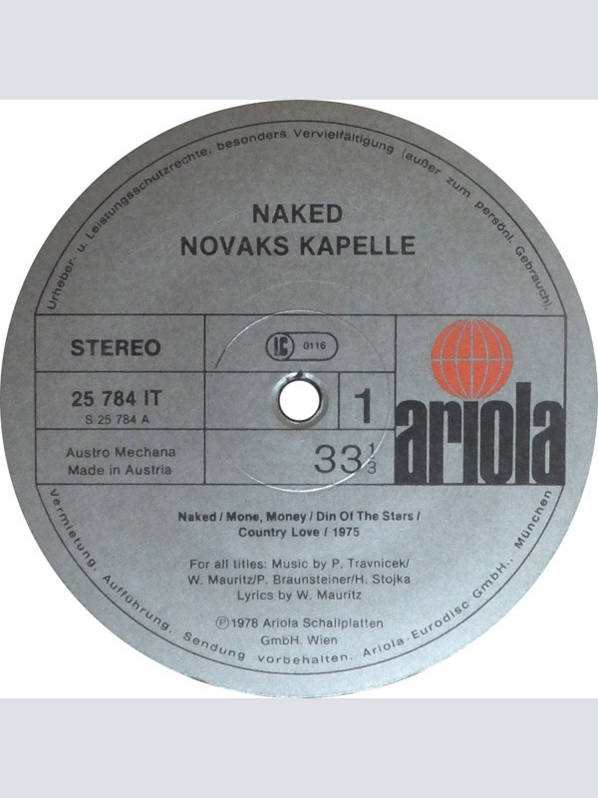 Vinyl / Novaks Kapelle - Naked