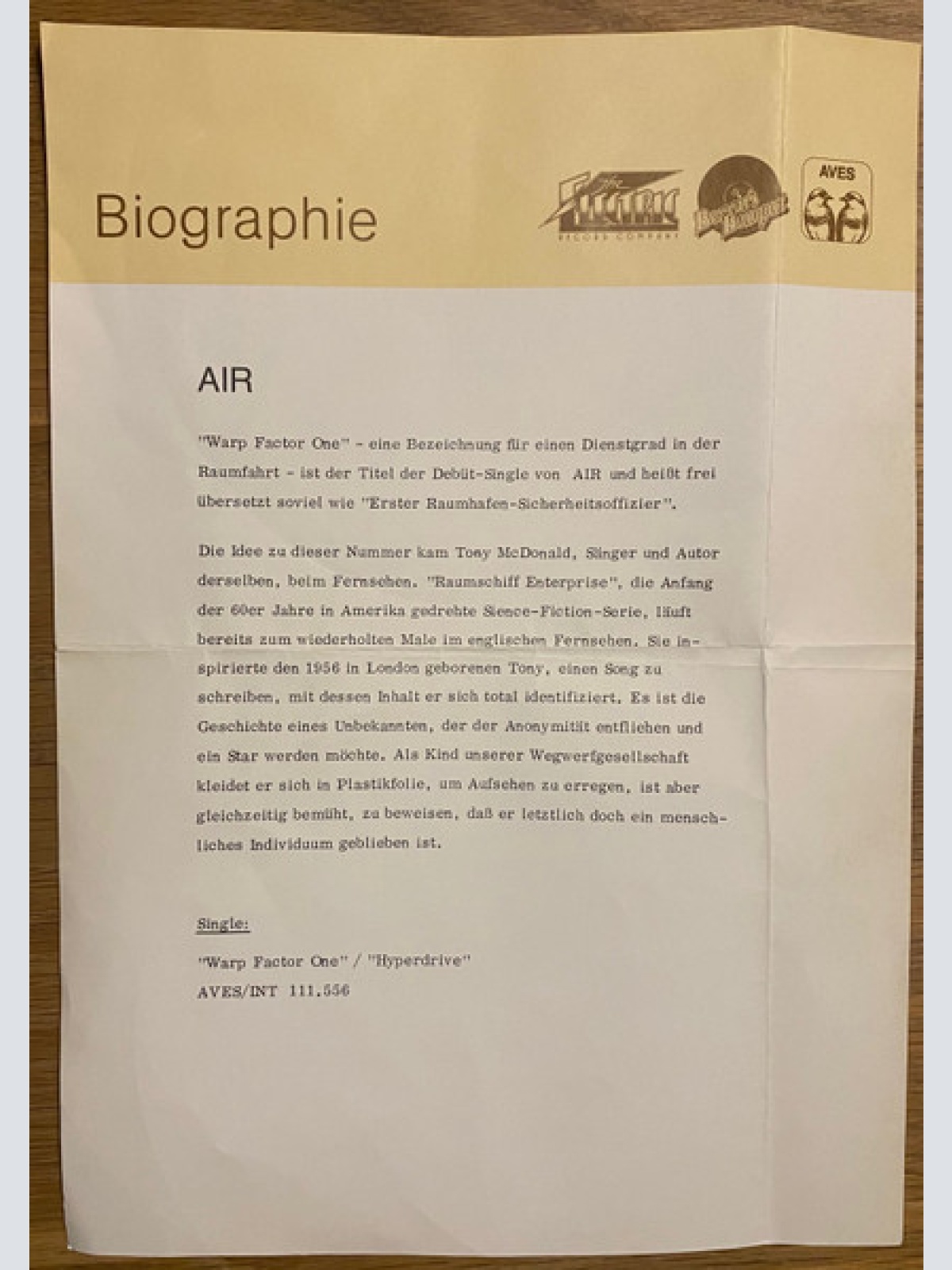 Vinyl / Air (9) - Warp Factor One