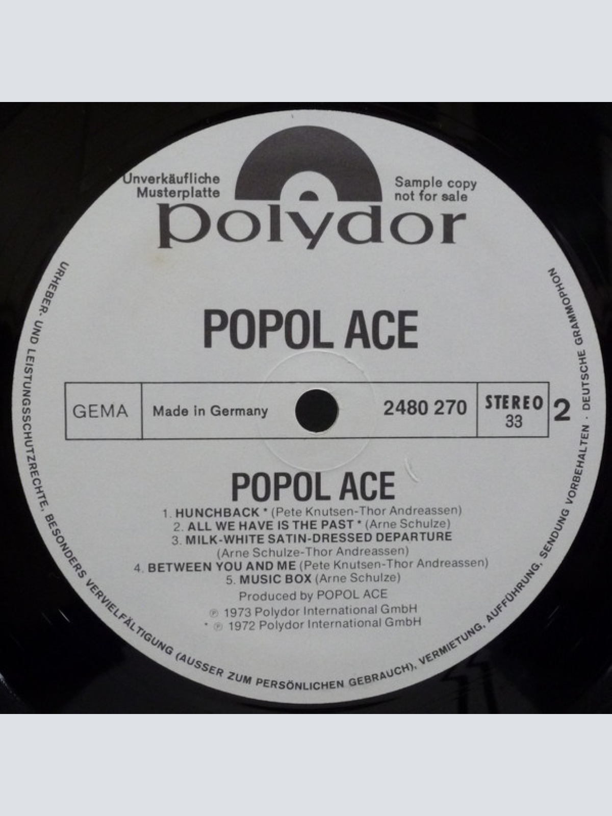 Vinyl / Popol Ace - Popol Ace