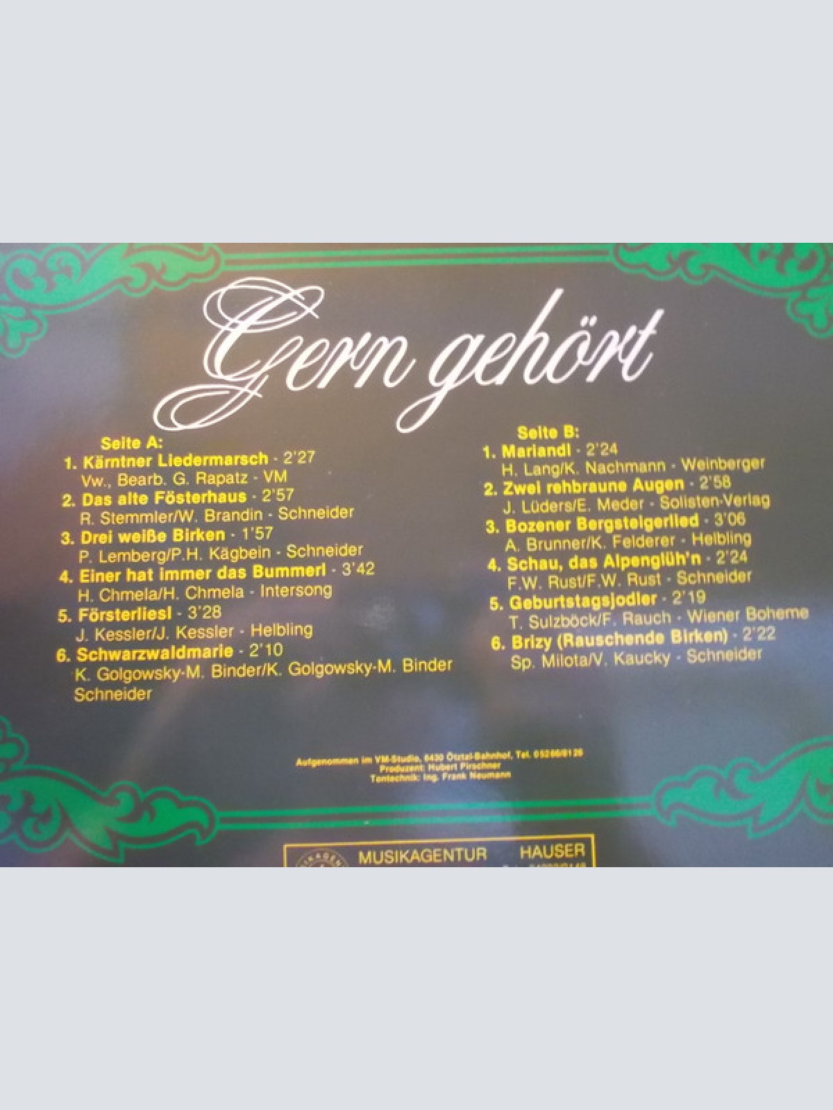 Vinyl / Stift Griffener Buam Und Das Schwabenland Duo - Gern Gehört