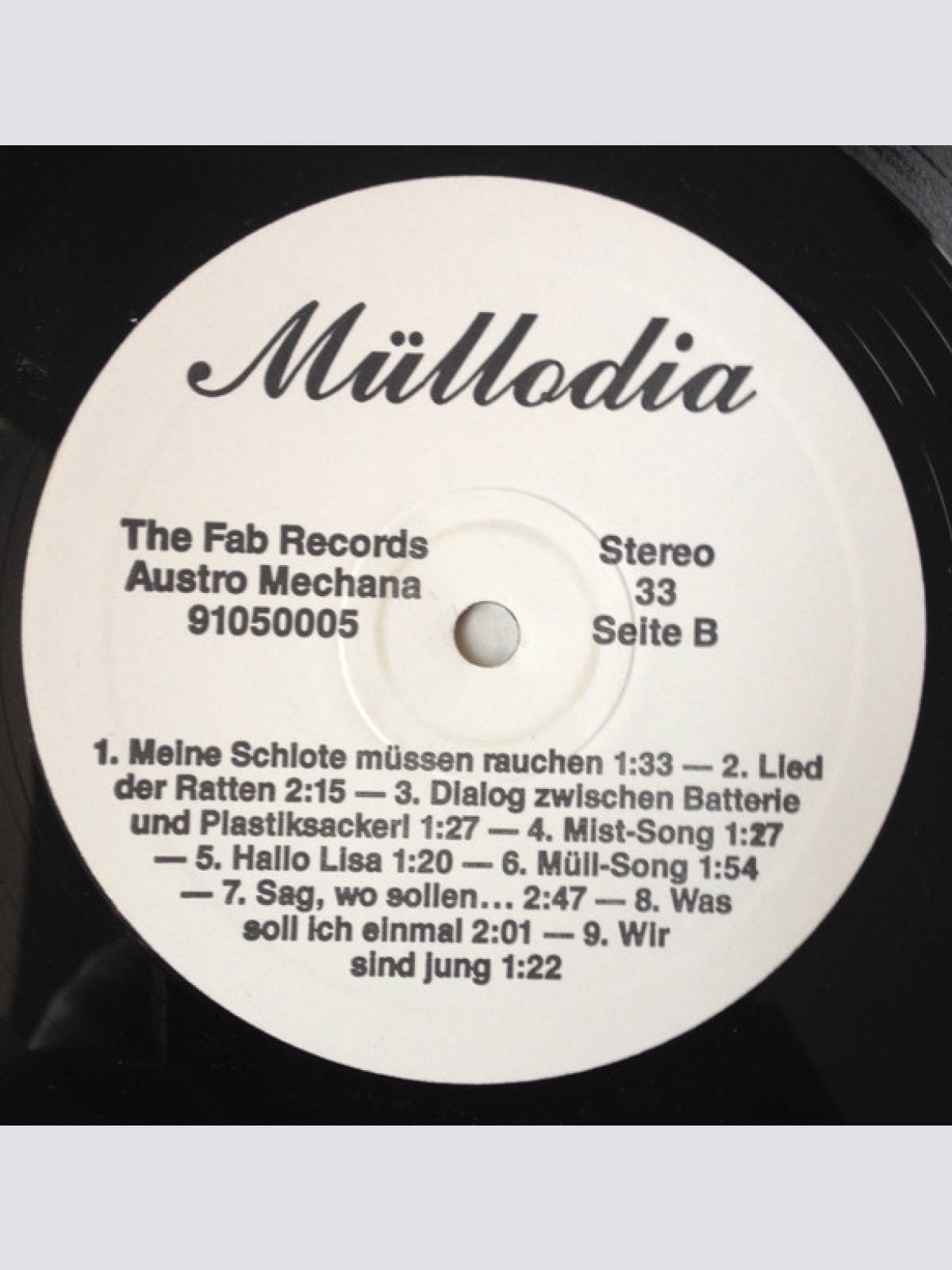 Vinyl / Heimo Radkovic - Müllodia