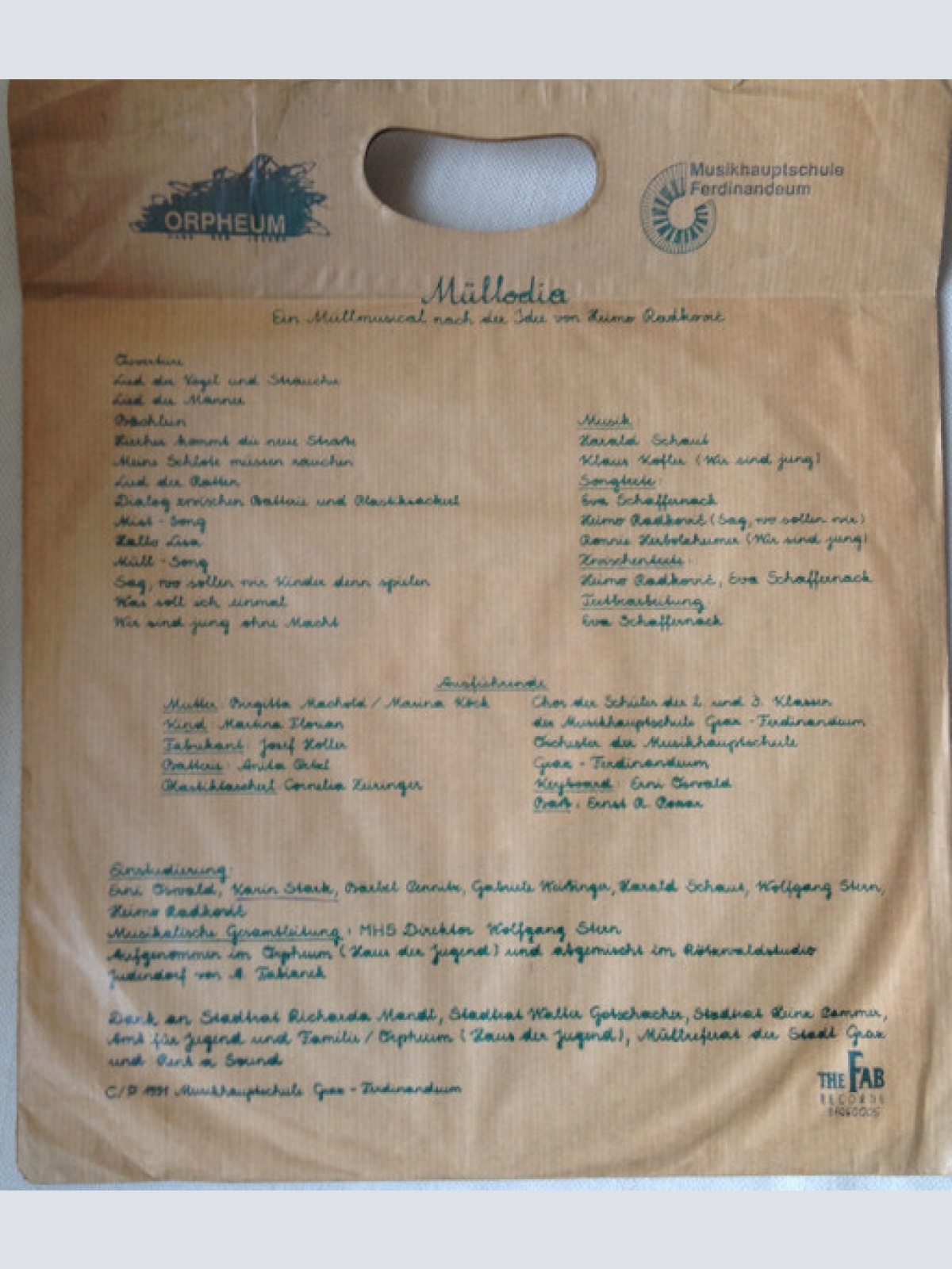 Vinyl / Heimo Radkovic - Müllodia