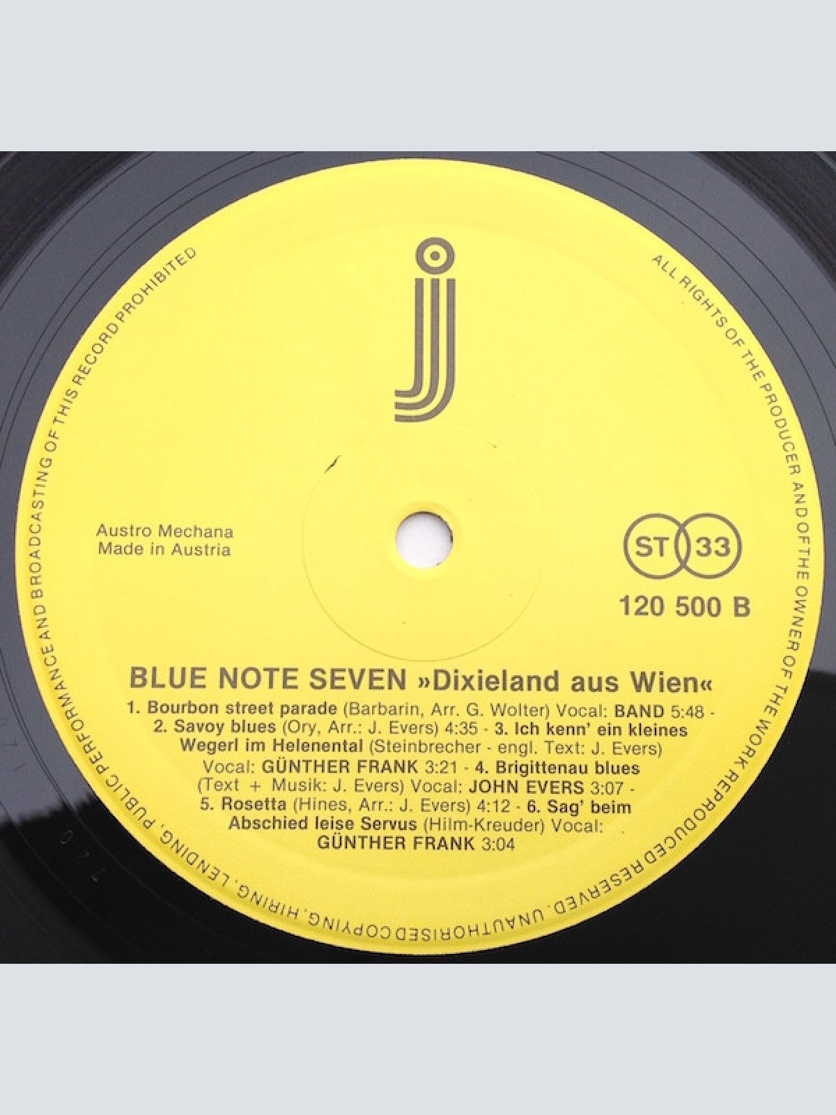 Vinyl / Blue Note Seven - Dixieland Aus Wien
