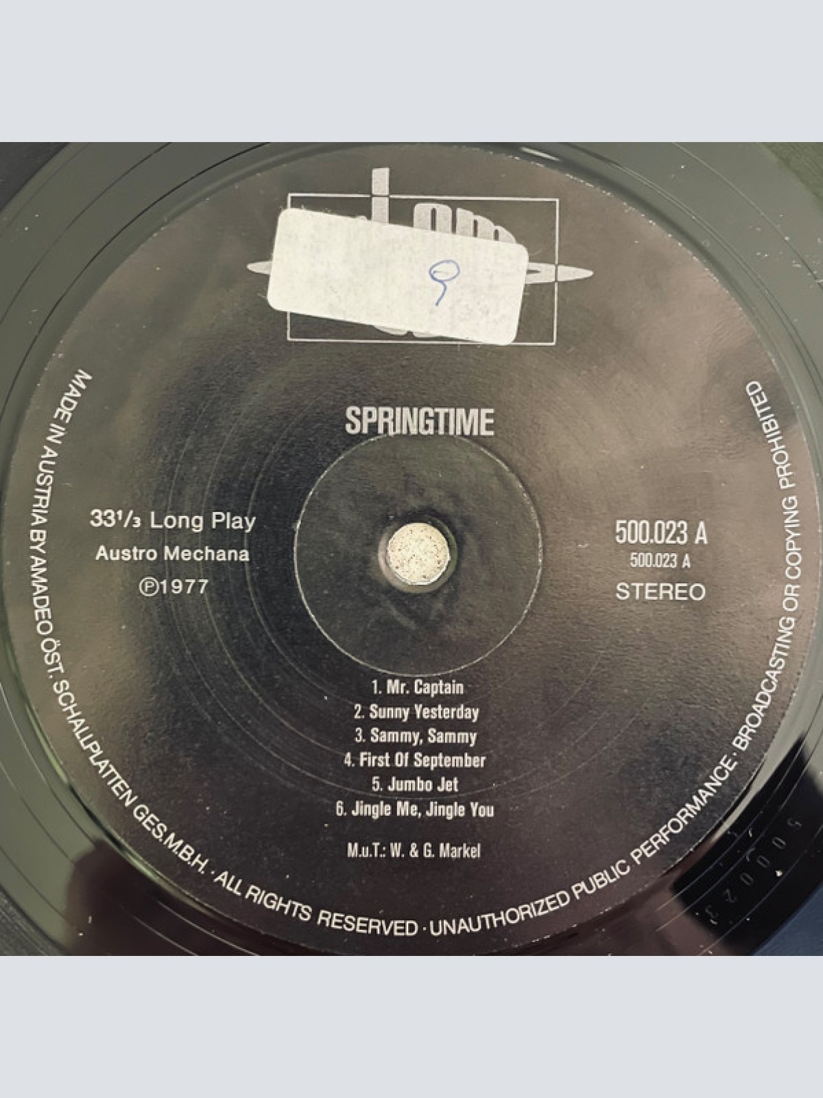 Vinyl / Springtime (3) - Springtime