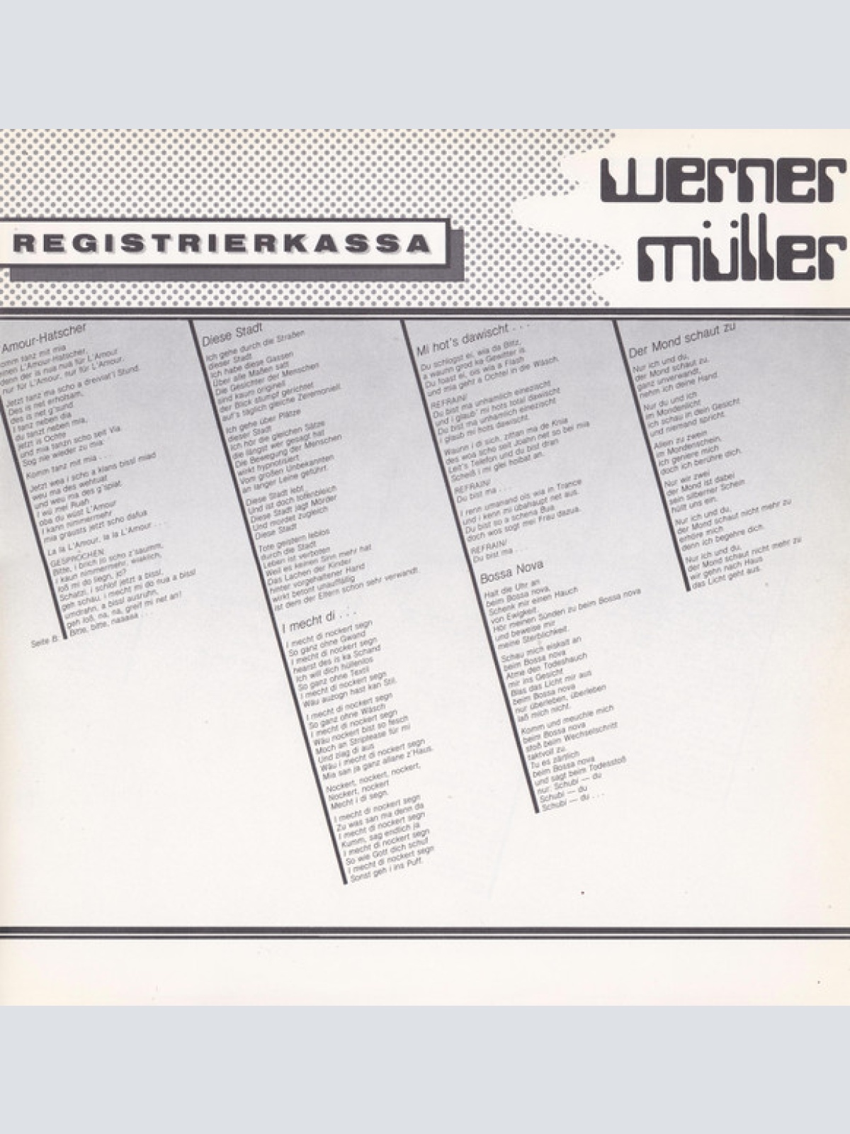 Vinyl / Werner Müller (2) - Registrierkassa