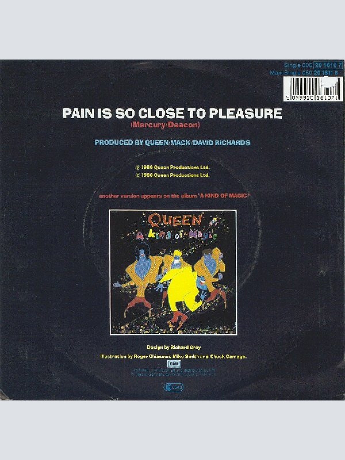 Vinyl / Queen - Pain Is So Close To Pleasure
