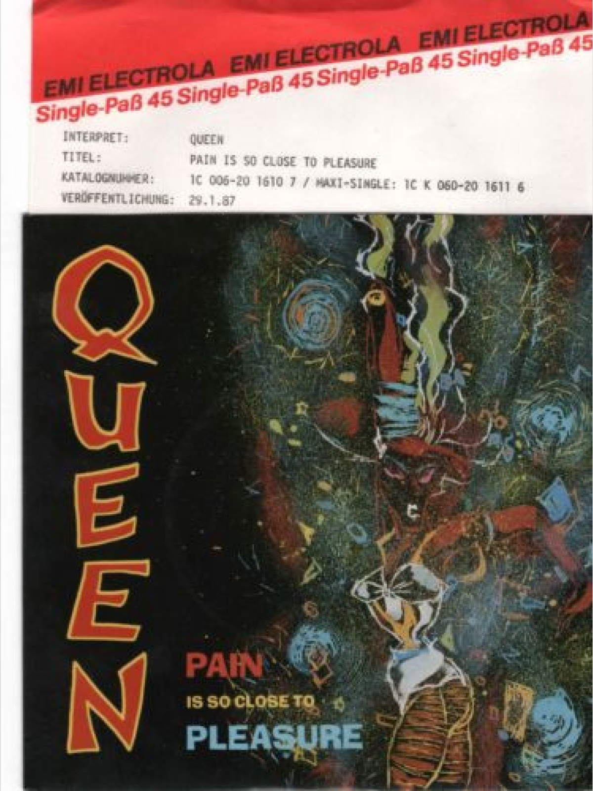 Vinyl / Queen - Pain Is So Close To Pleasure