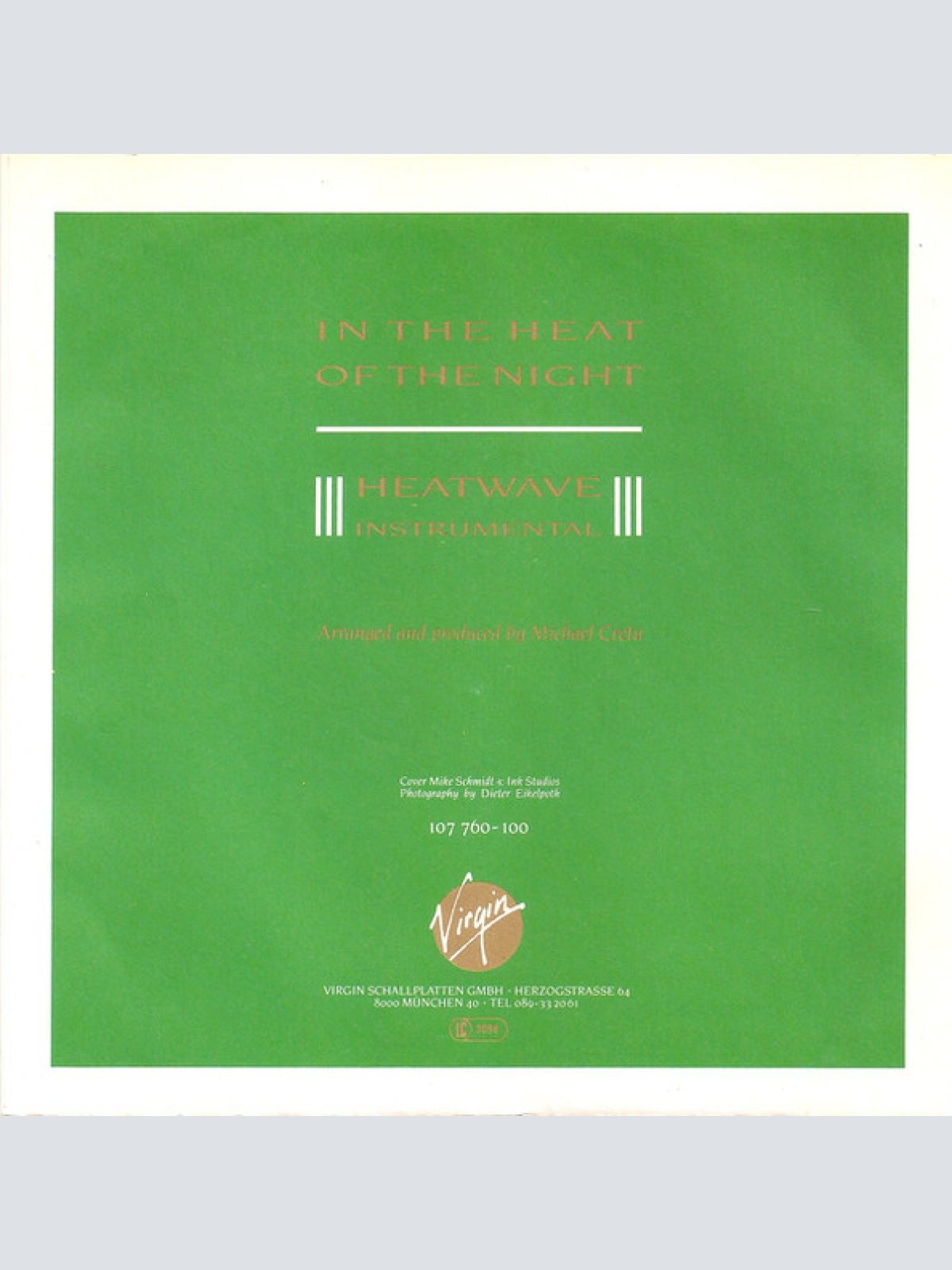 Vinyl / Sandra - In The Heat Of The Night