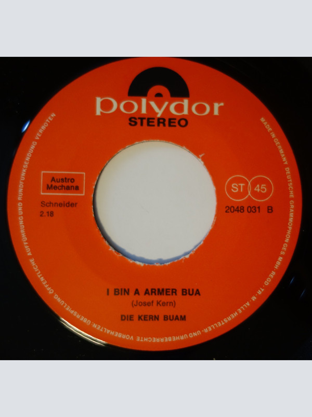 Vinyl / Die Kern Buam - Wenn Zwei Jungvermählte Flittern