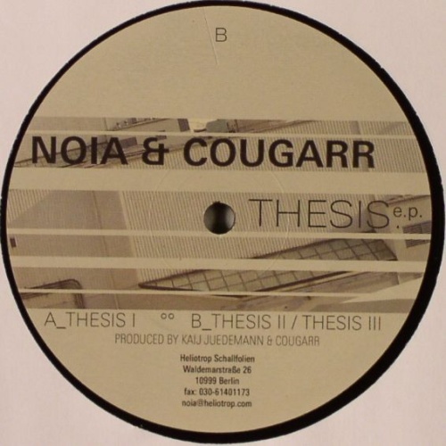 Vinyl / Noia & Cougarr - Thesis E.P.