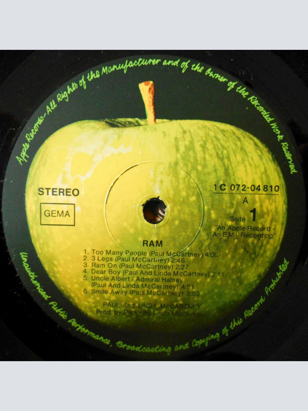 Vinyl / Paul & Linda McCartney - Ram