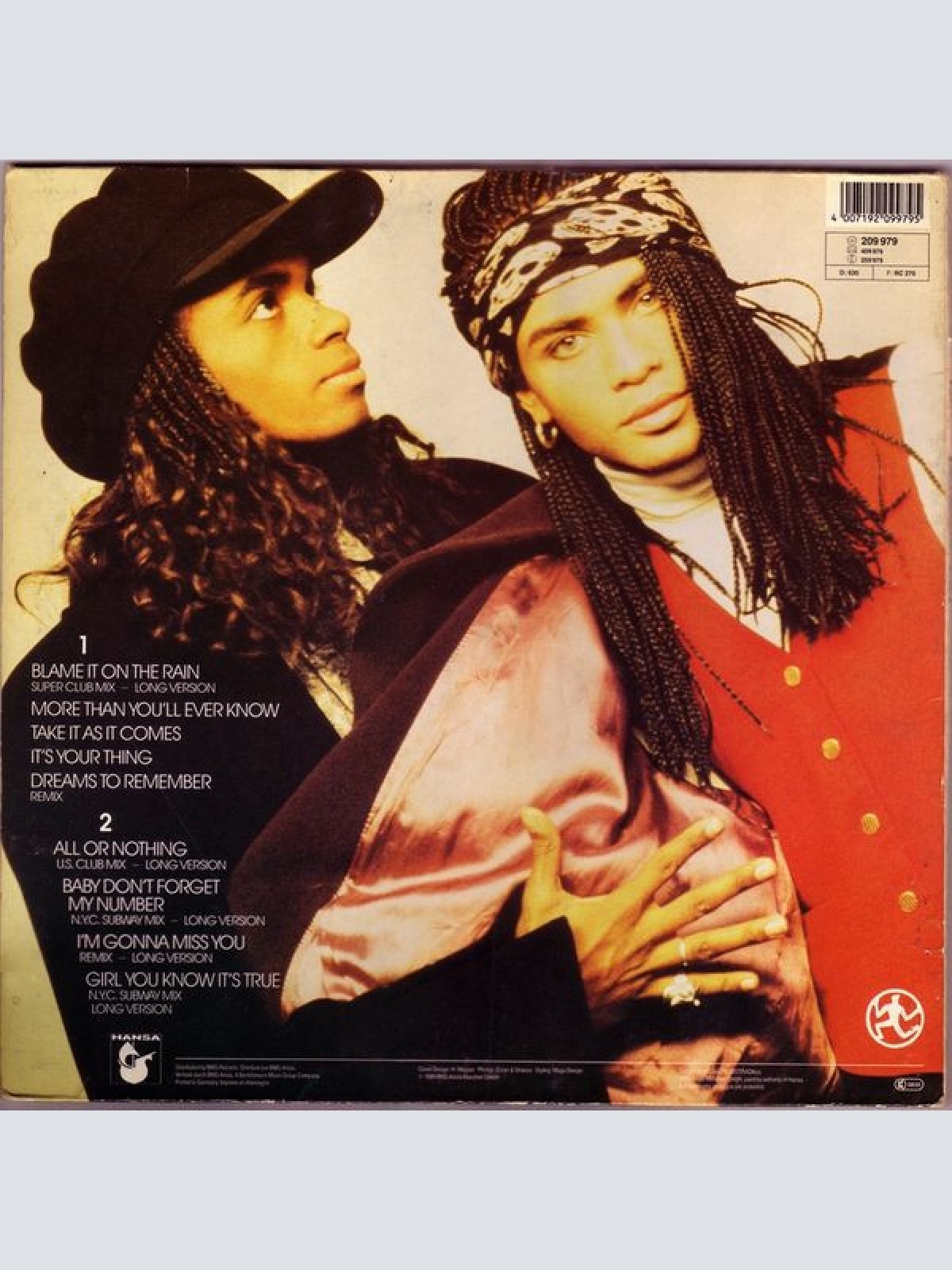 Vinyl / Milli Vanilli - All Or Nothing - The U.S.-Remix Album