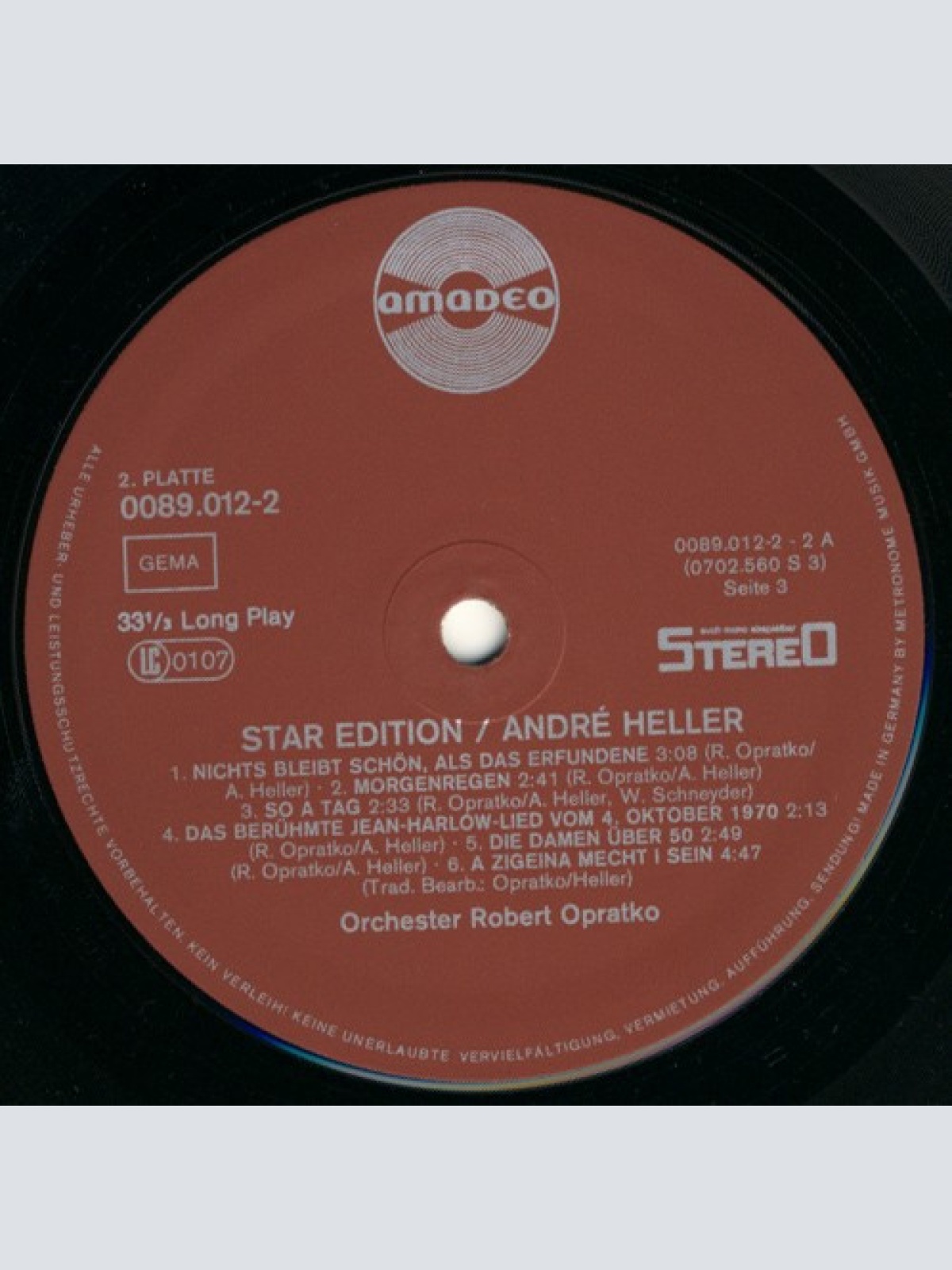 Vinyl / André Heller - Star Edition