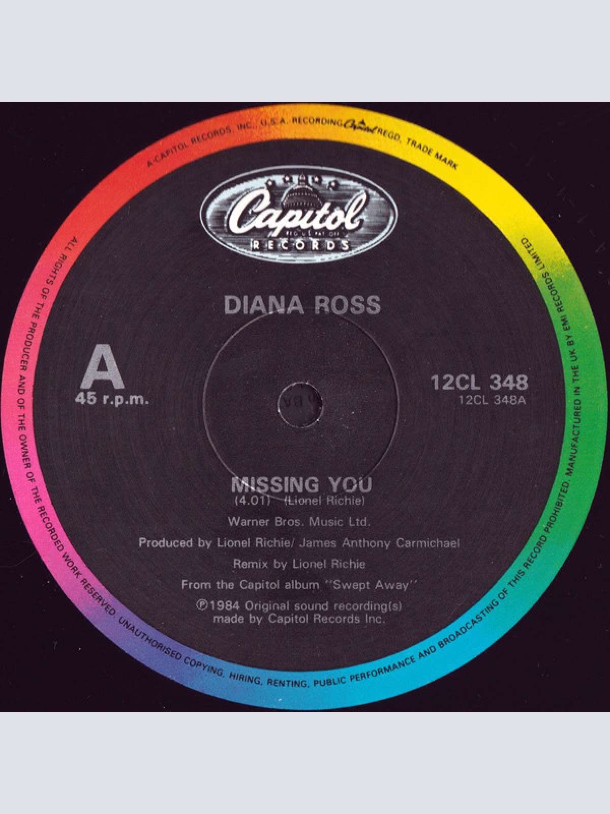 Vinyl / Diana Ross - Missing You