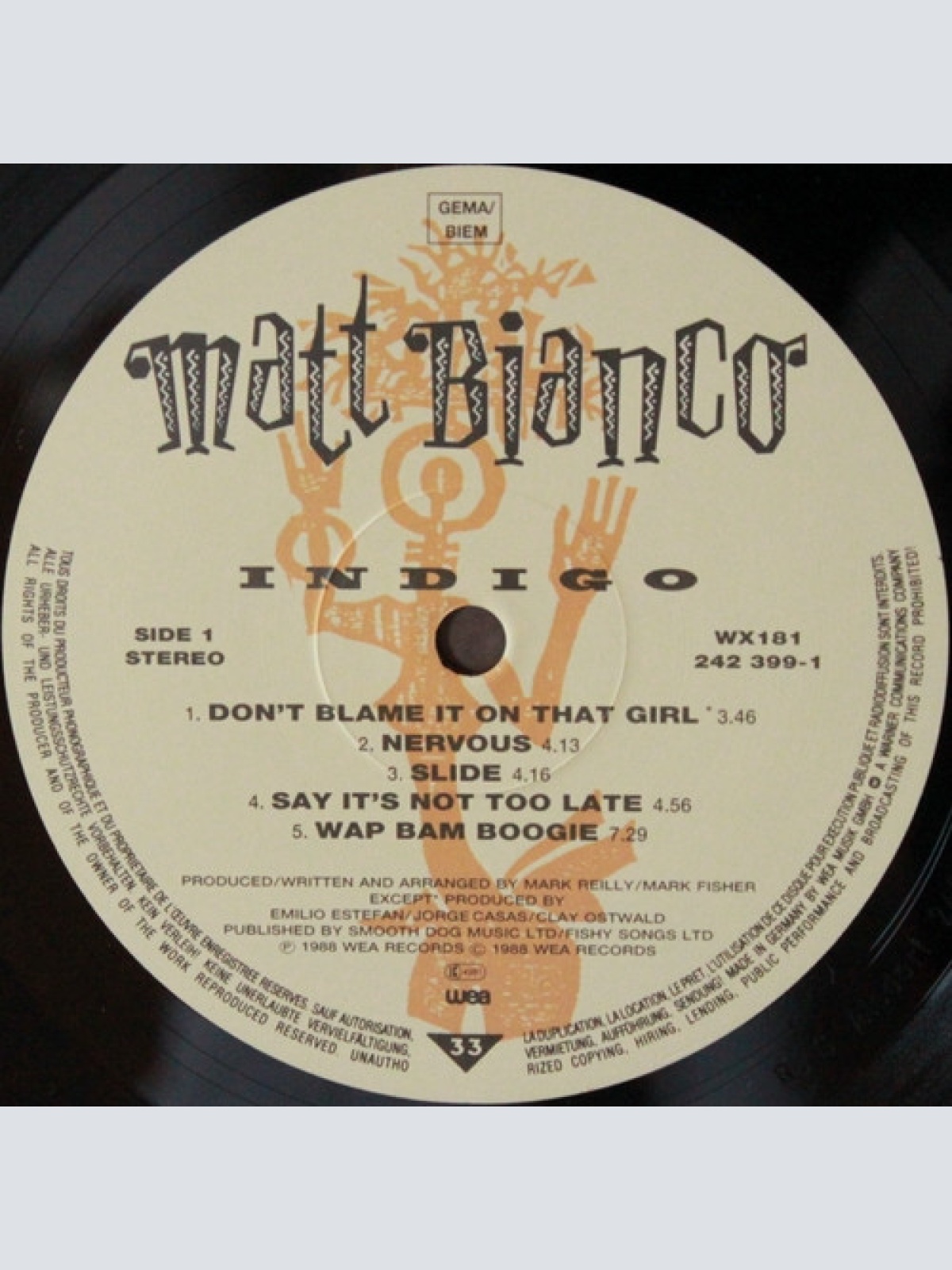 Vinyl / Matt Bianco - Indigo