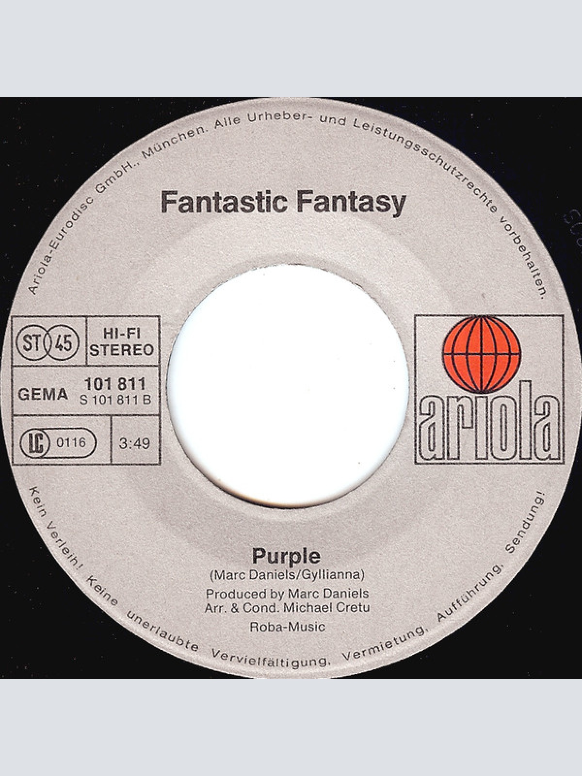 Vinyl / Fantastic Fantasy - If I Could Fly