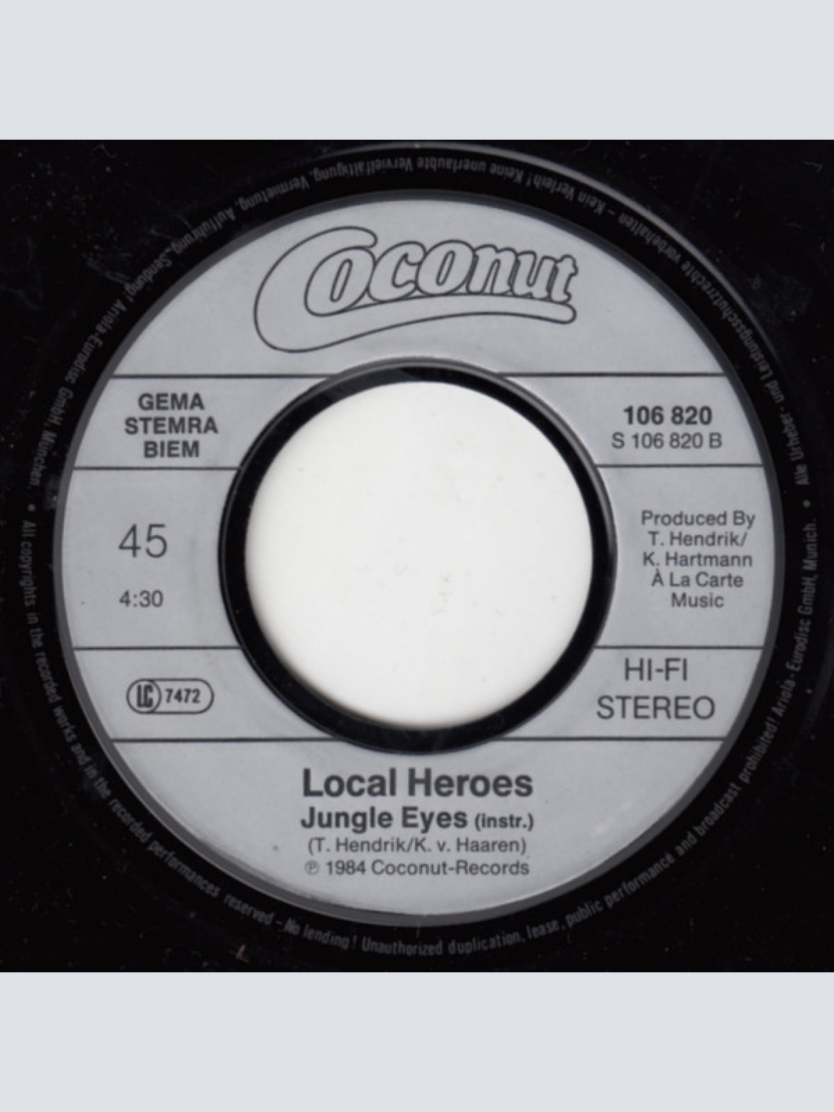 Vinyl / Local Heroes - Jungle Eyes