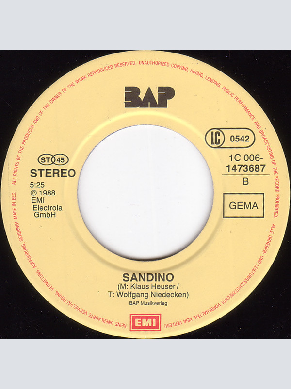 Vinyl / BAP!* - Fortsetzung Folgt ...