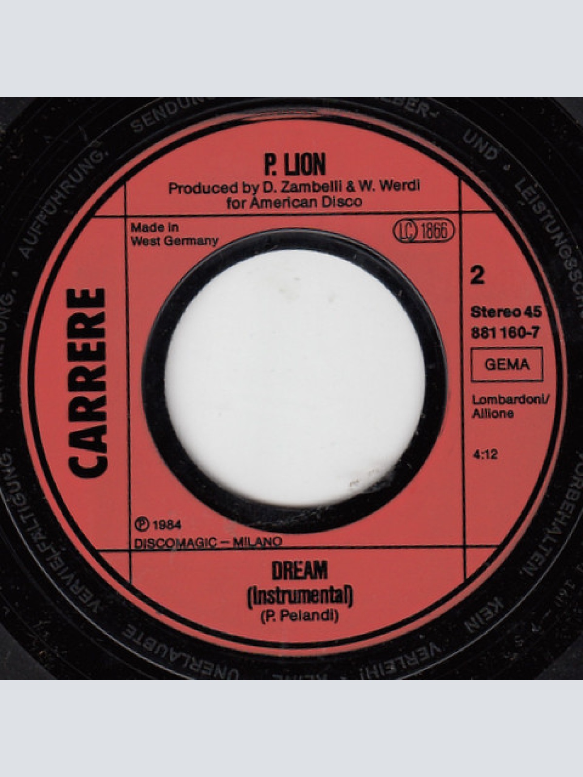 Vinyl / P. Lion - Dream