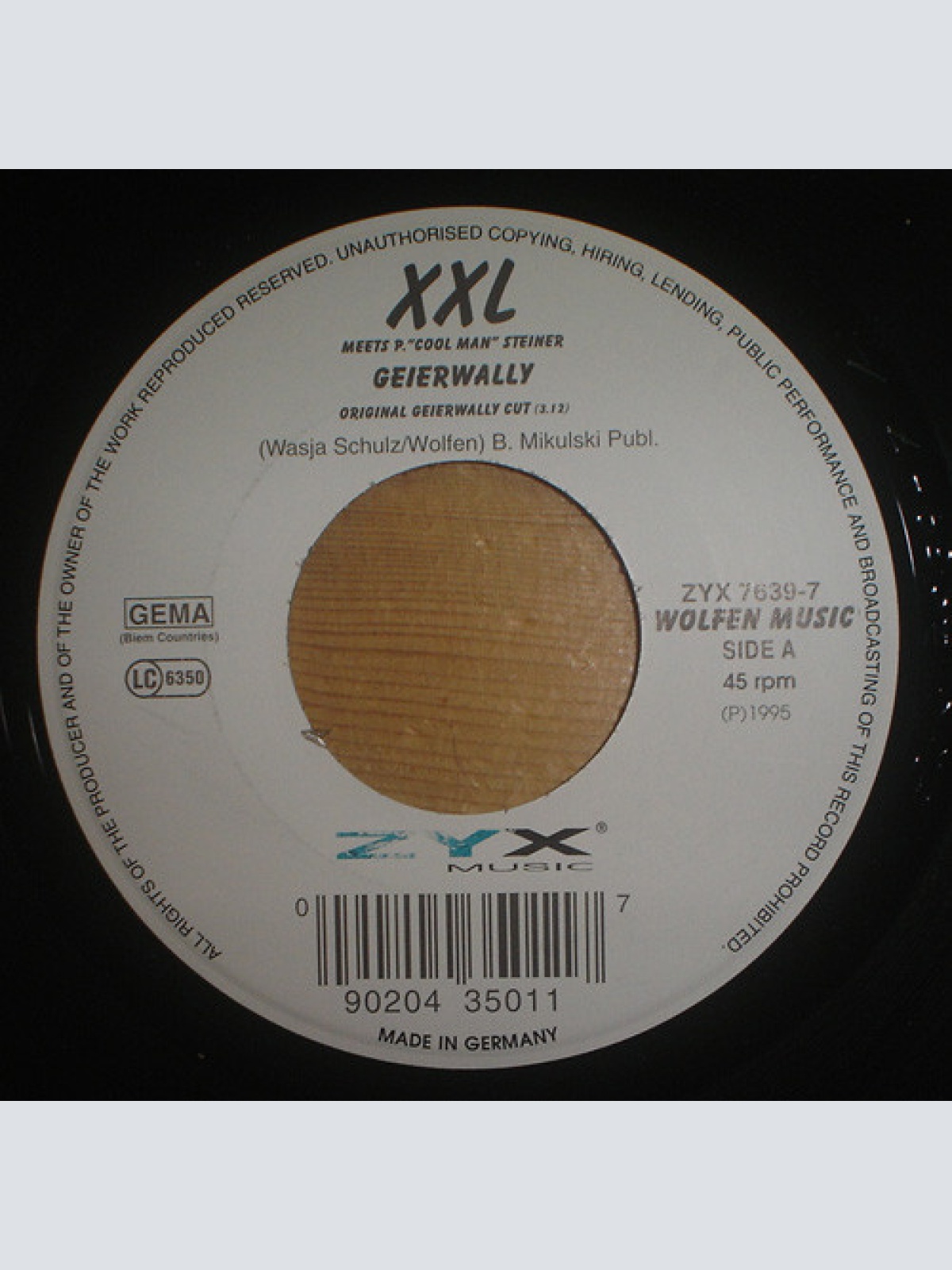 Vinyl / XXL Meets P. "Cool Man" Steiner - Geierwally