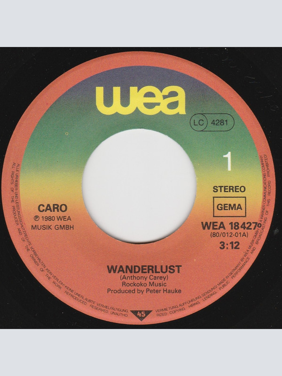 Vinyl / Caro (7) - Wanderlust