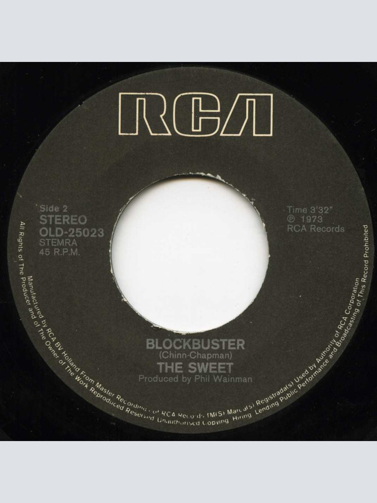 Vinyl / The Sweet - Co Co / Block Buster