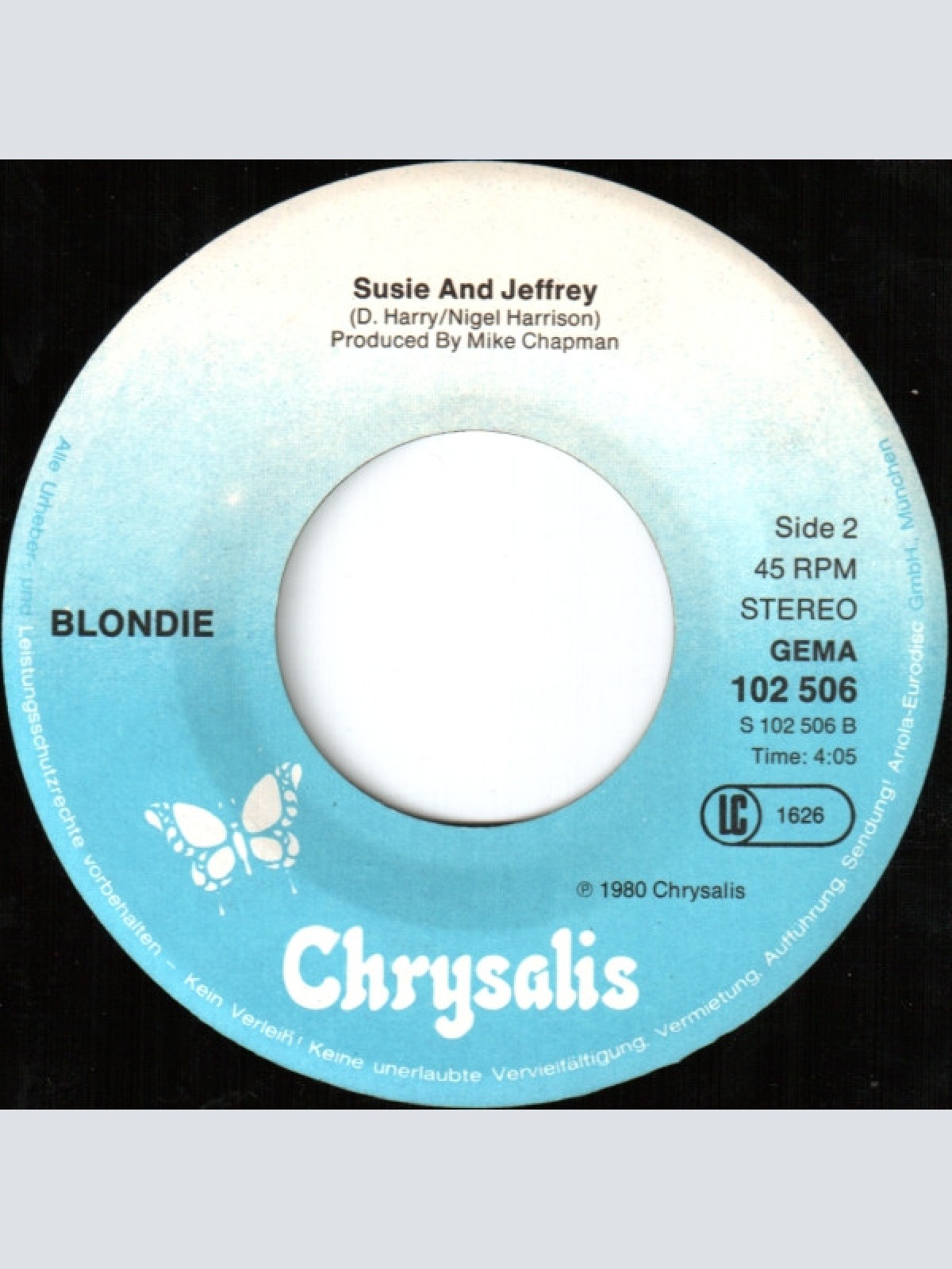 Vinyl / Blondie - The Tide Is High