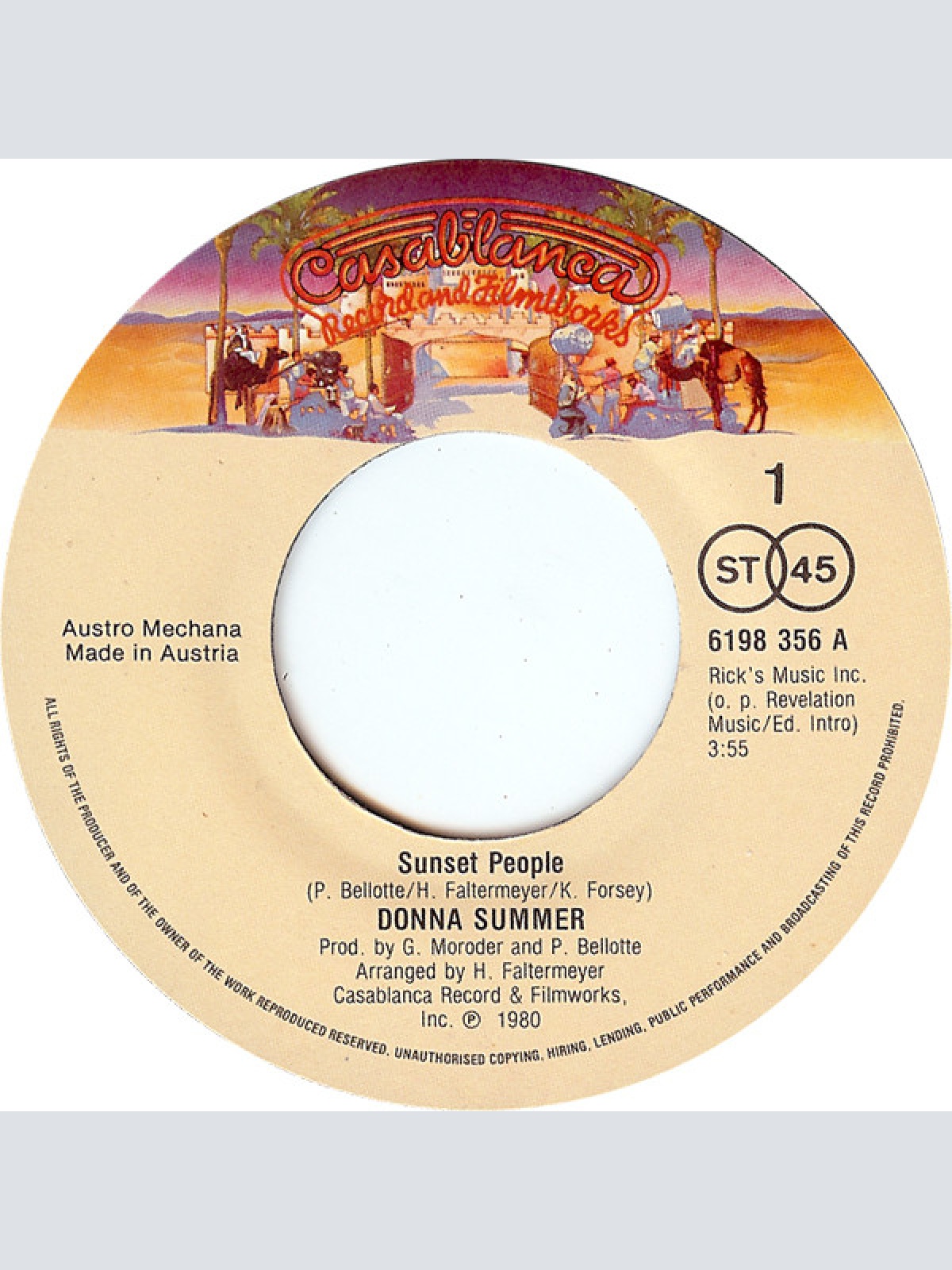 Vinyl / Donna Summer - Sunset People