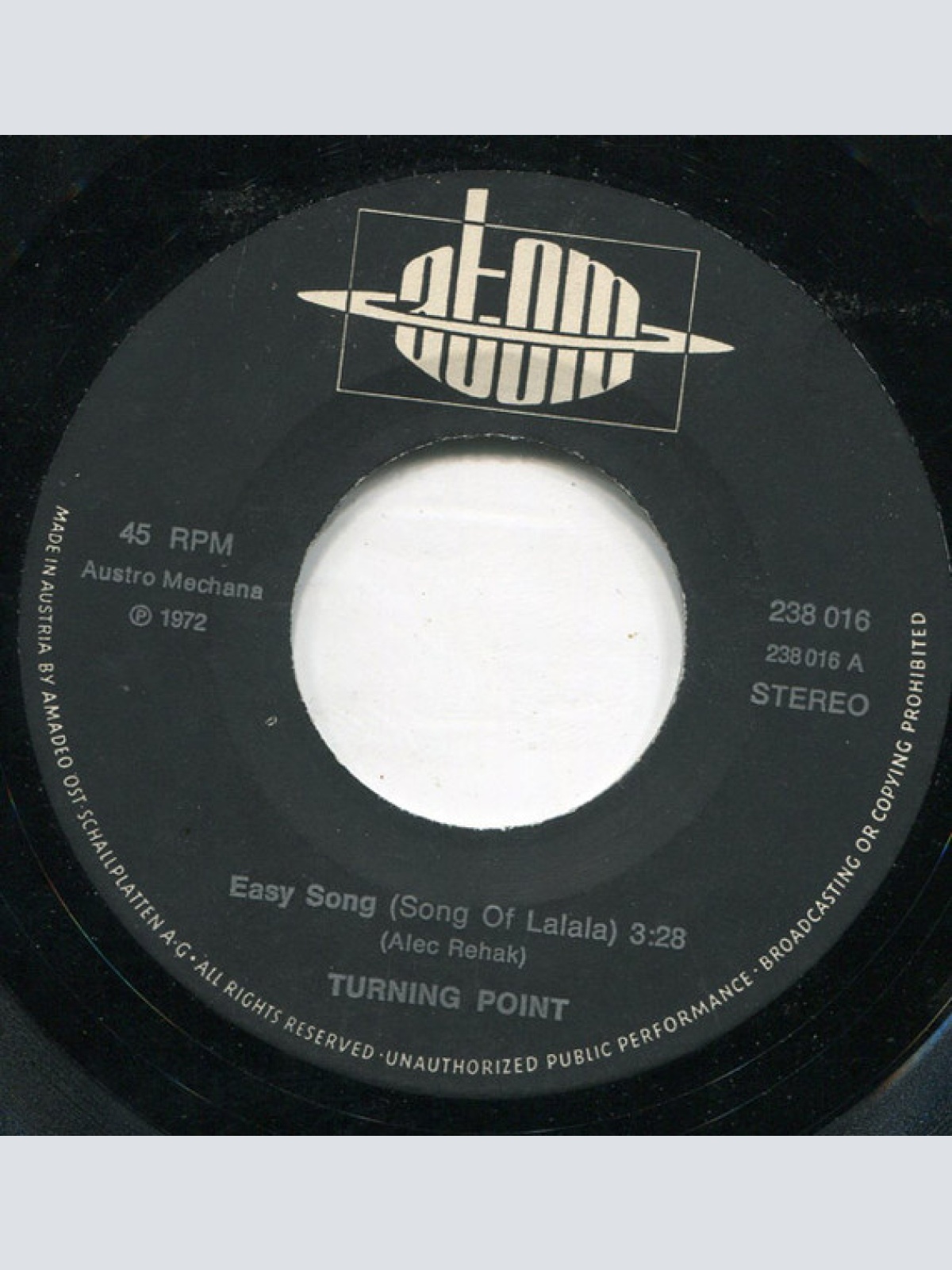 Vinyl / Turning Point (4) - Easy Song (Song Of La La La)