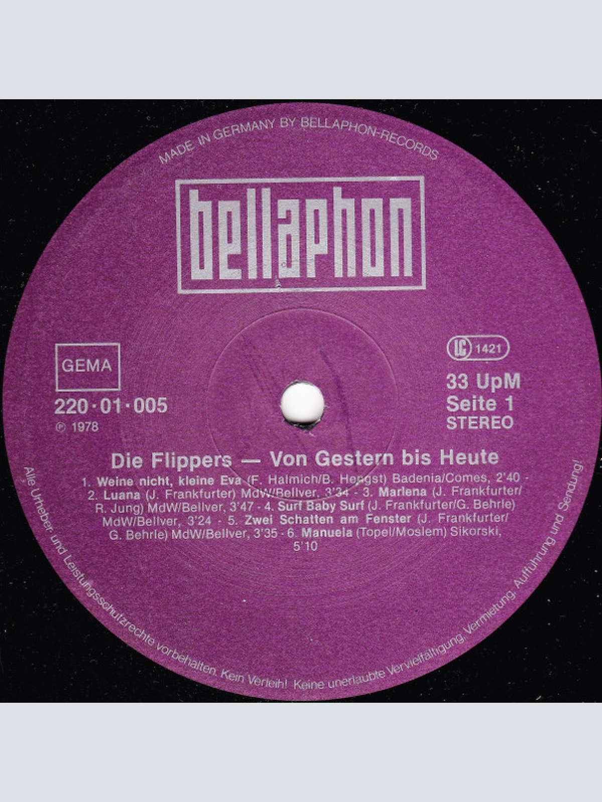Vinyl / Die Flippers - Von Gestern Bis Heute