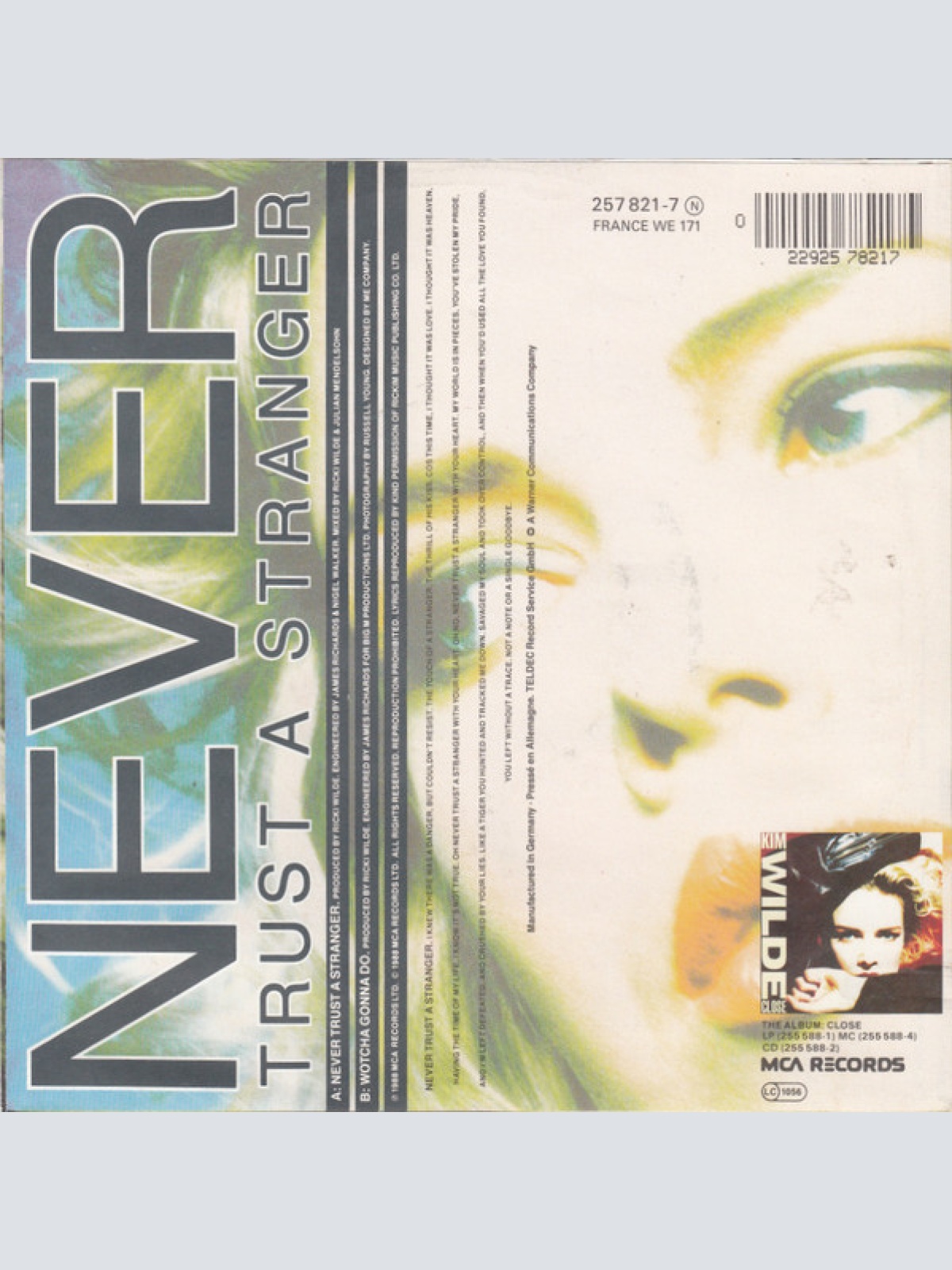 Vinyl / Kim Wilde - Never Trust A Stranger