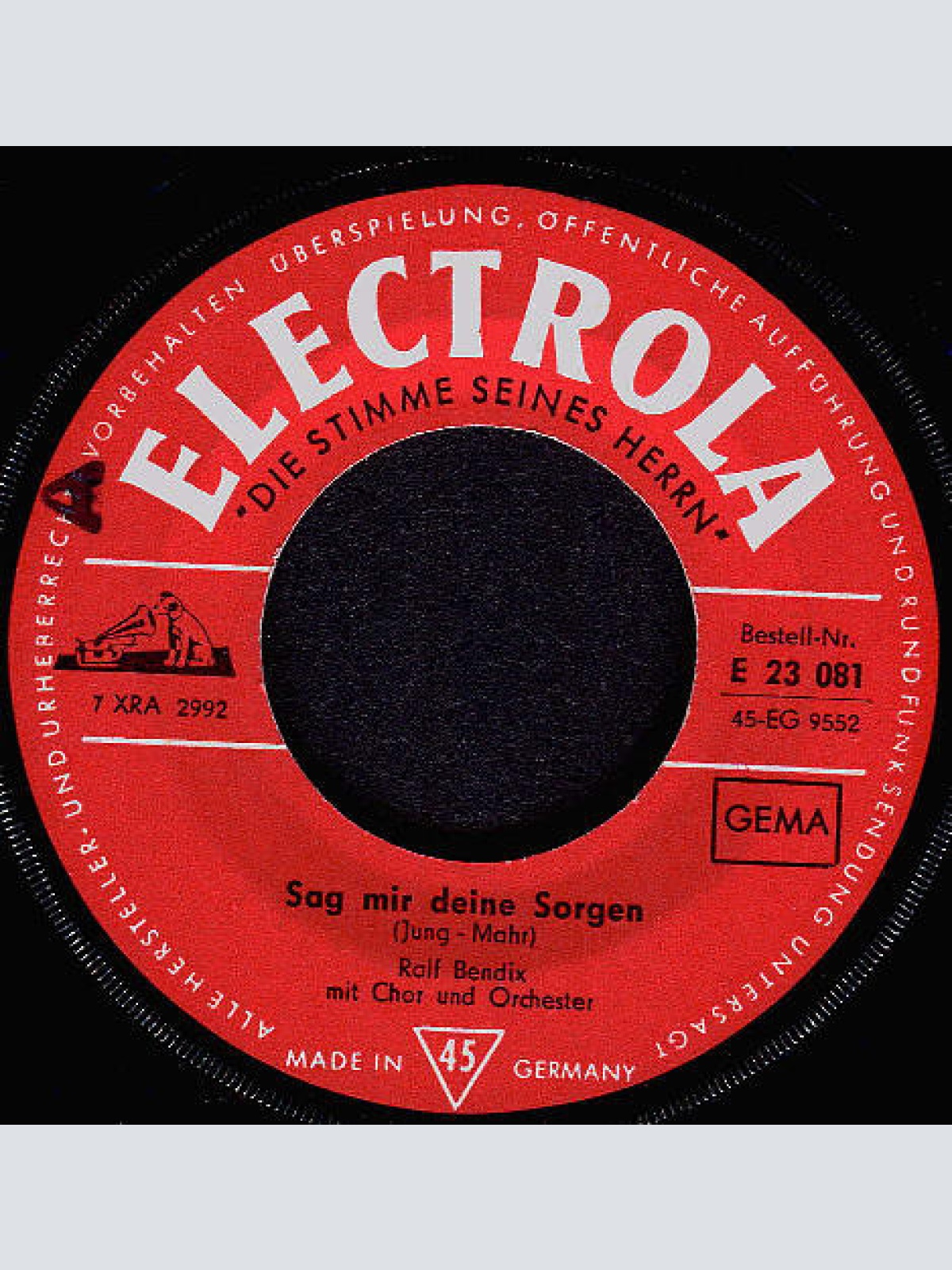 Vinyl / Ralf Bendix - Der Schwarze Koffer