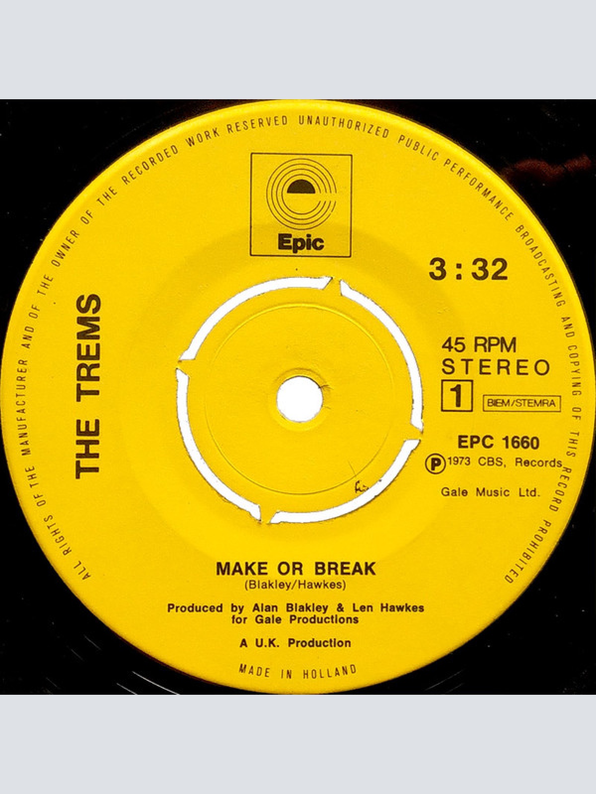 Vinyl / The Trems - Make Or Break