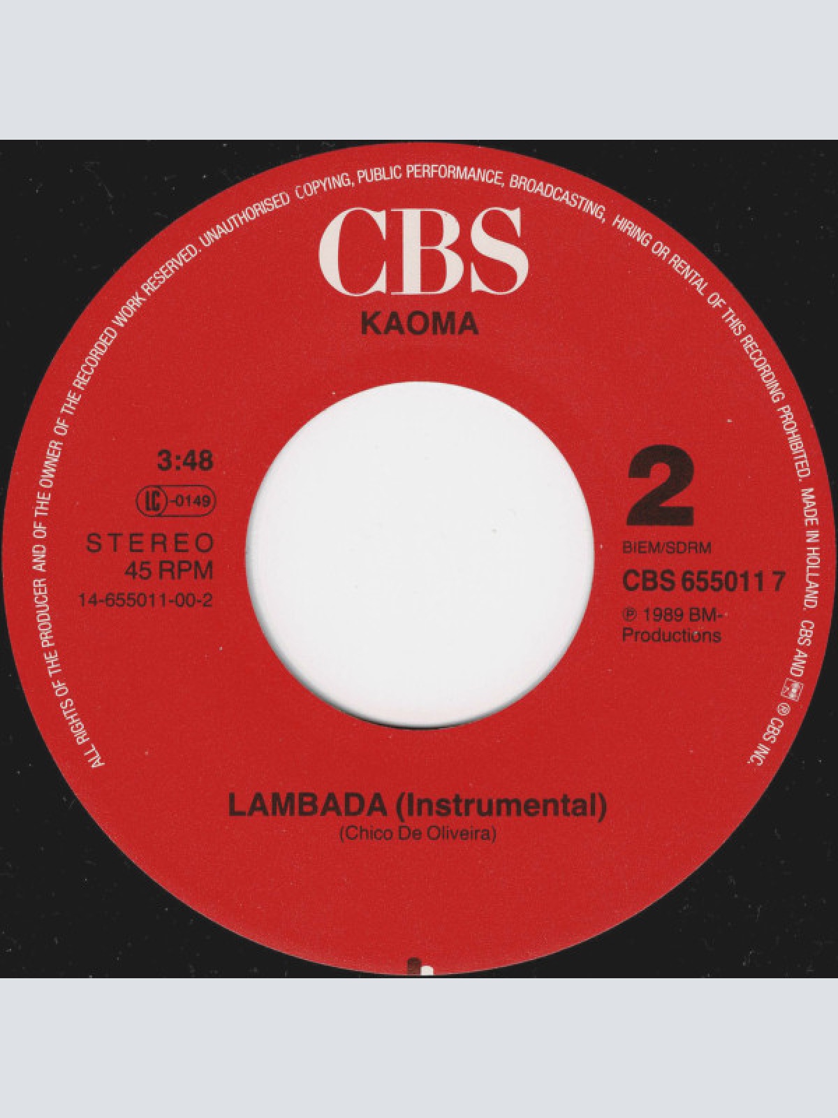 Vinyl / Kaoma - Lambada