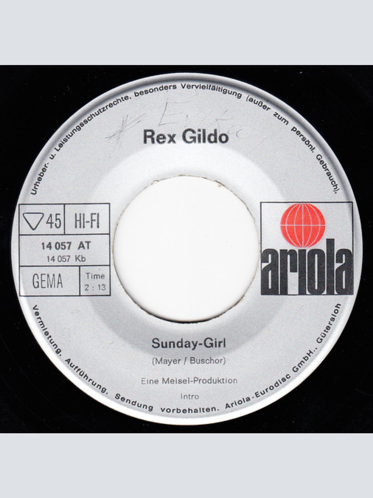 Vinyl / Rex Gildo - Wer Das Verbietet