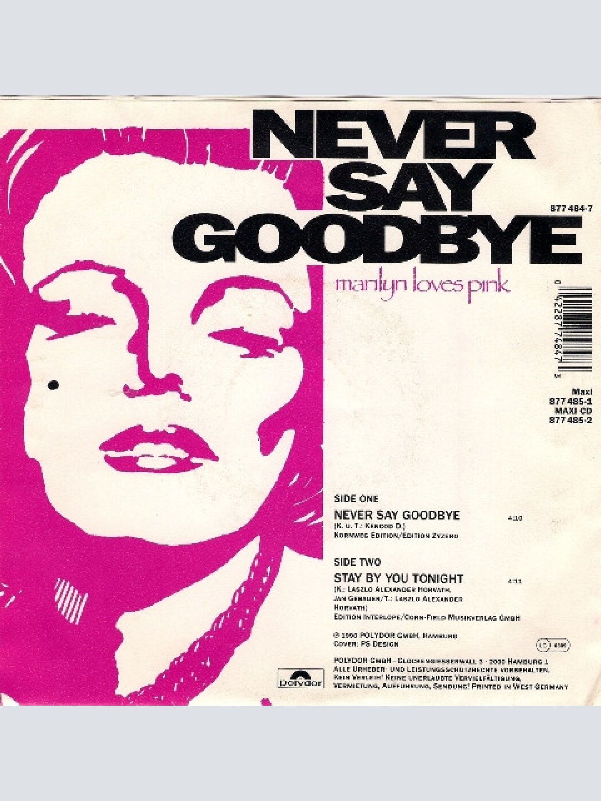 Vinyl / Marilyn Loves Pink - Never Say Goodbye
