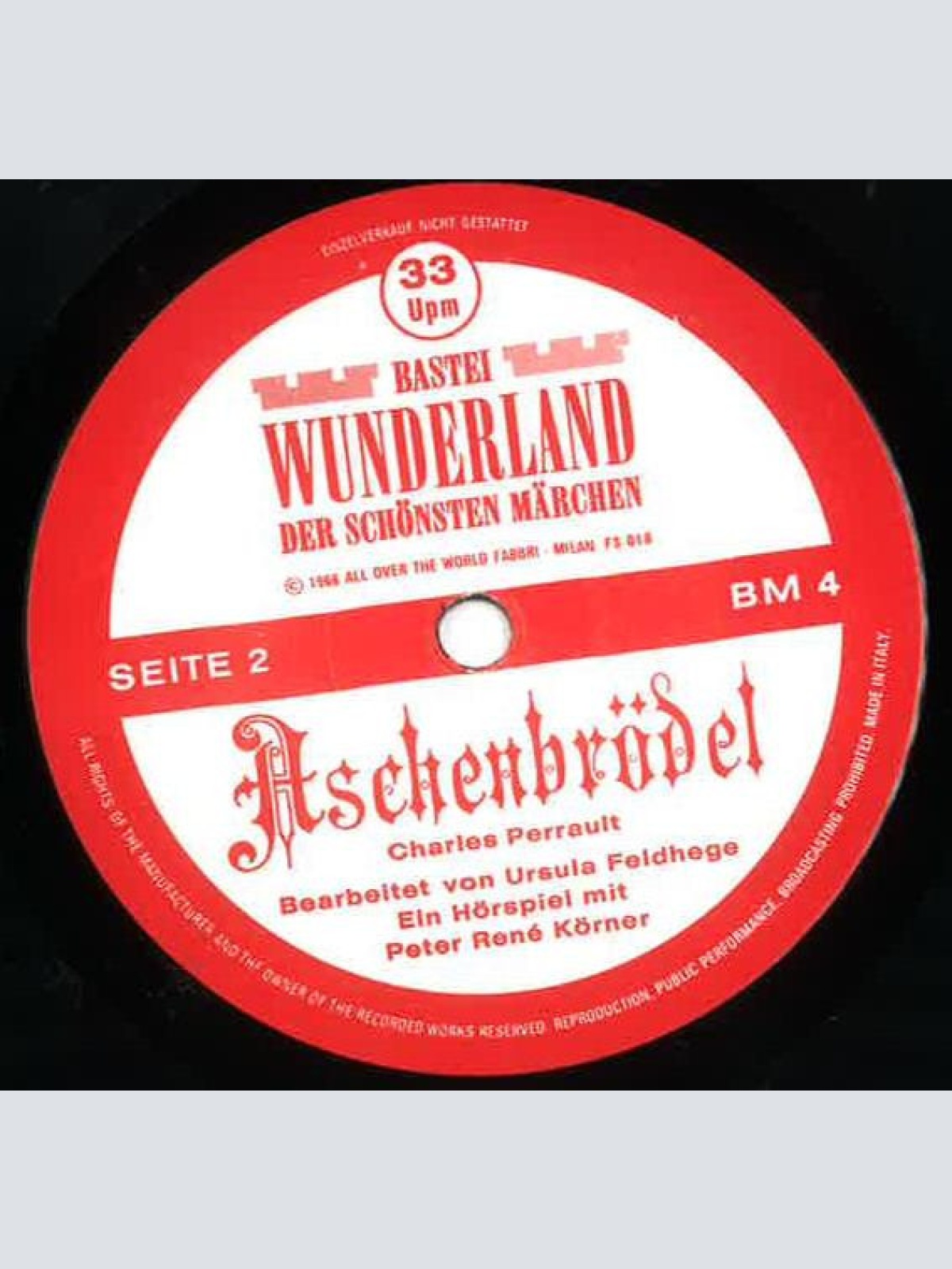 Vinyl / Peter René Körner - Aschenbrödel