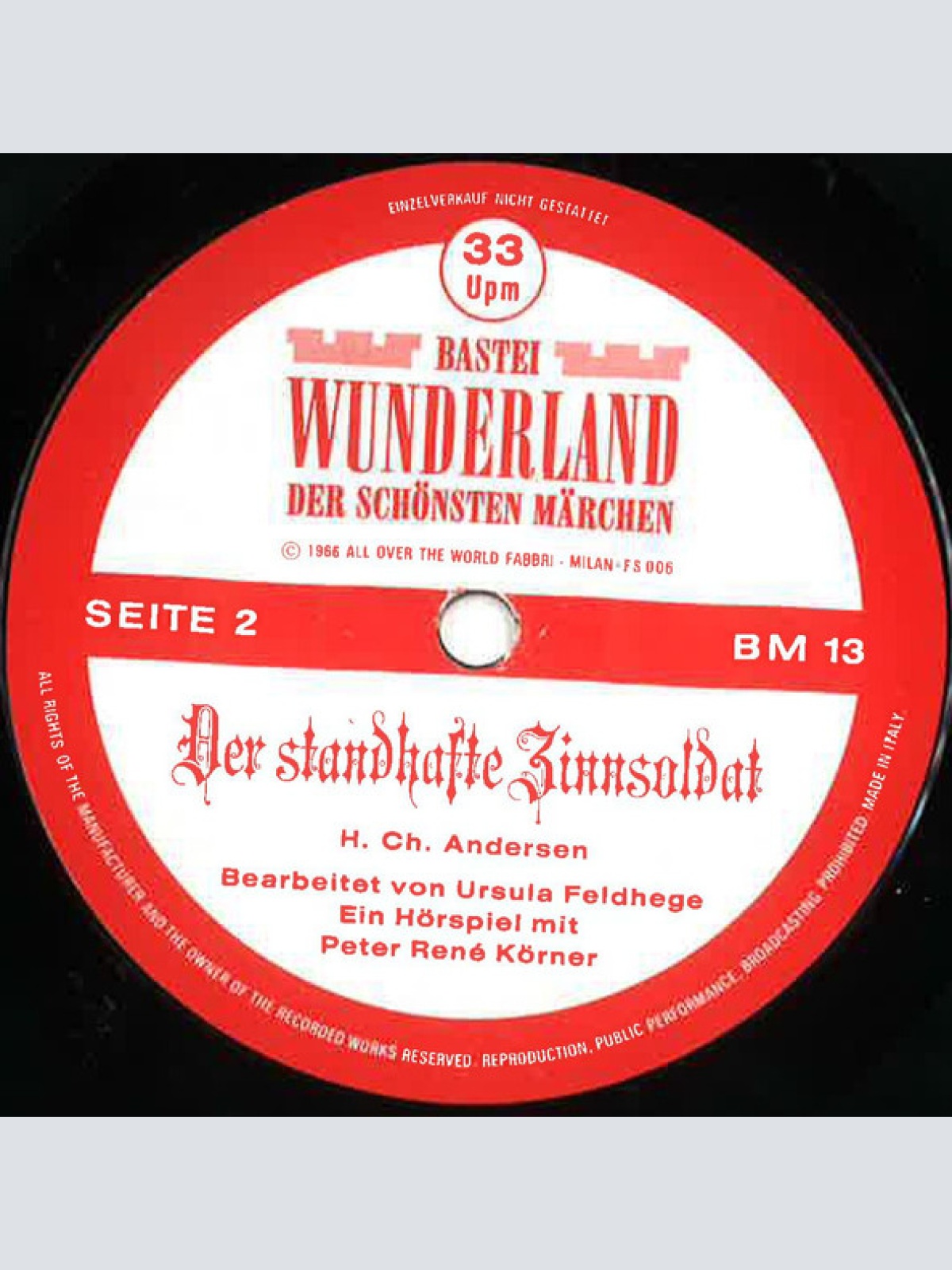 Vinyl / Peter René Körner - Der Standhafte Zinnsoldat